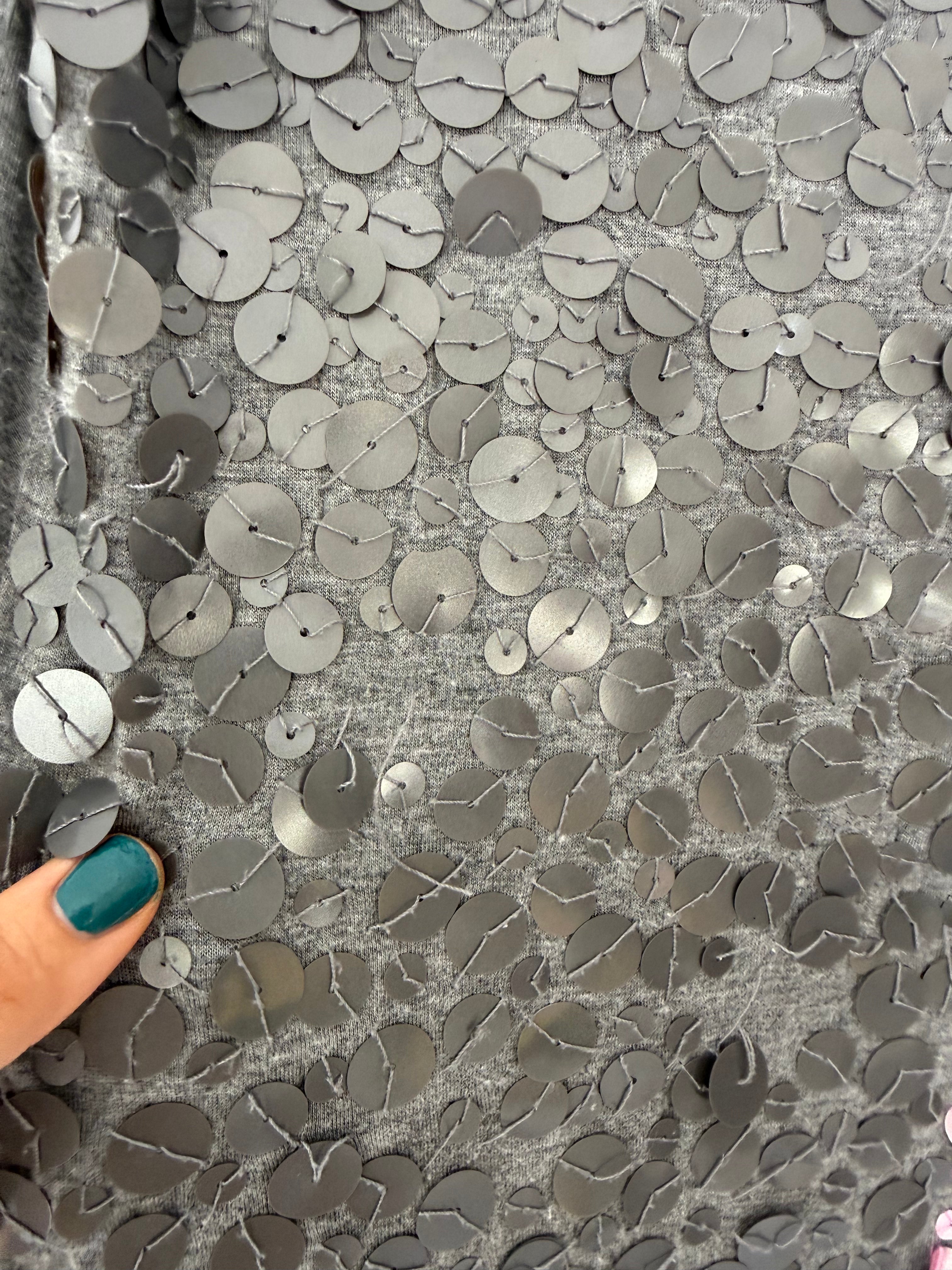 oversized paillette sequin mini dress ✧