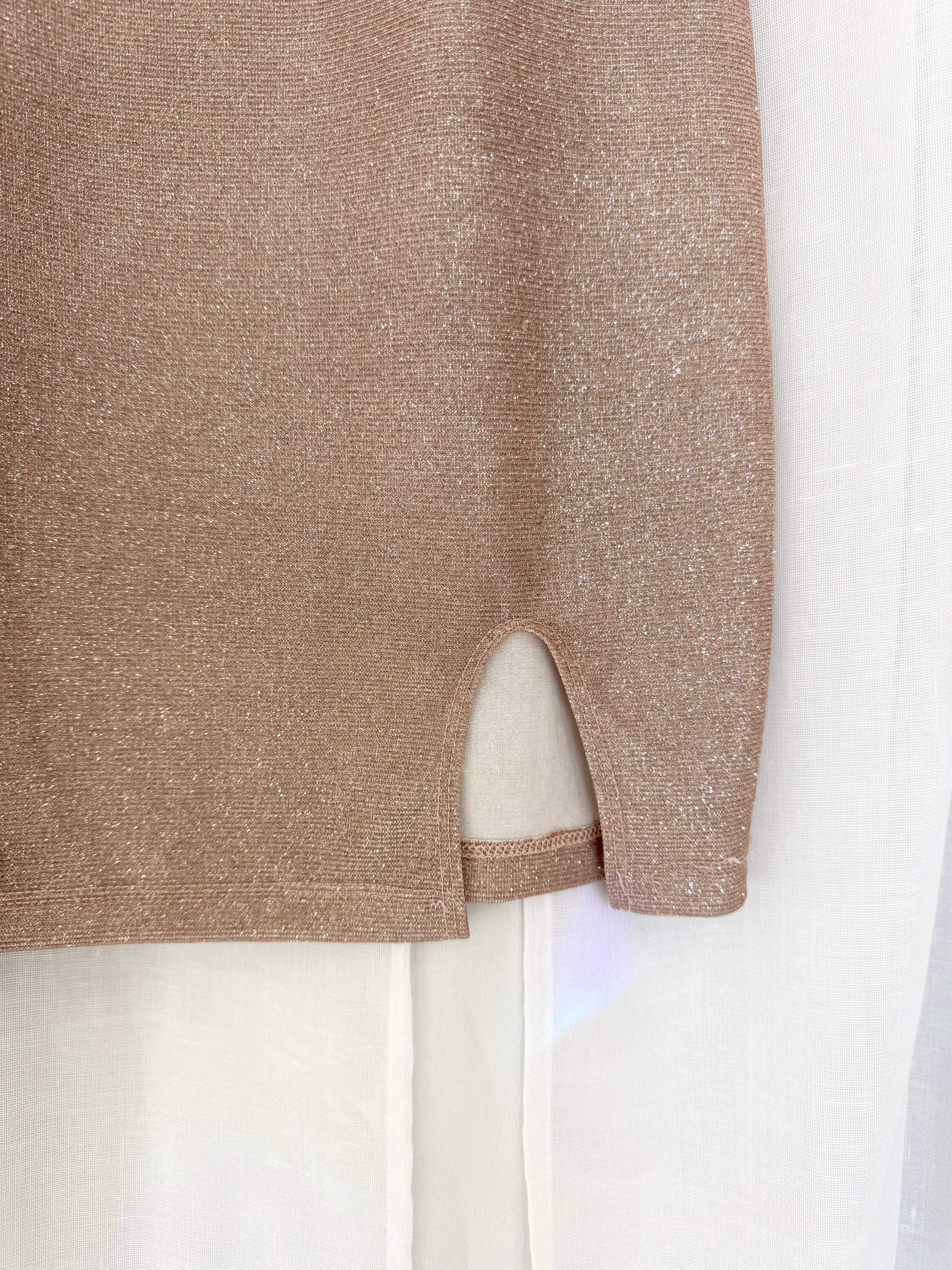 metallic shimmer bodycon mini dress ✧