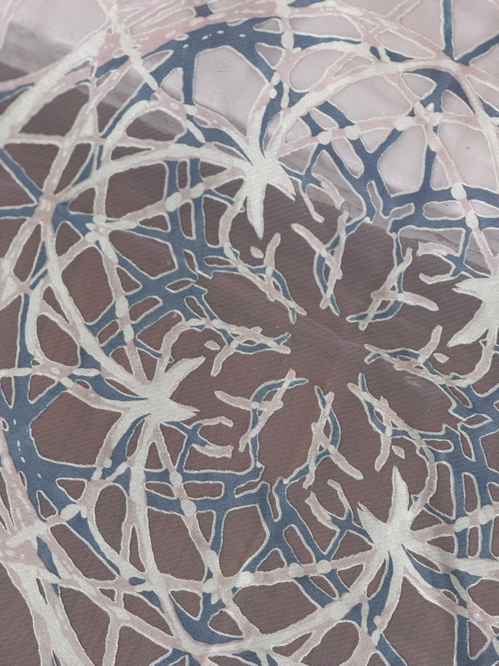 ✿ vintage sheer web print scarf ✿