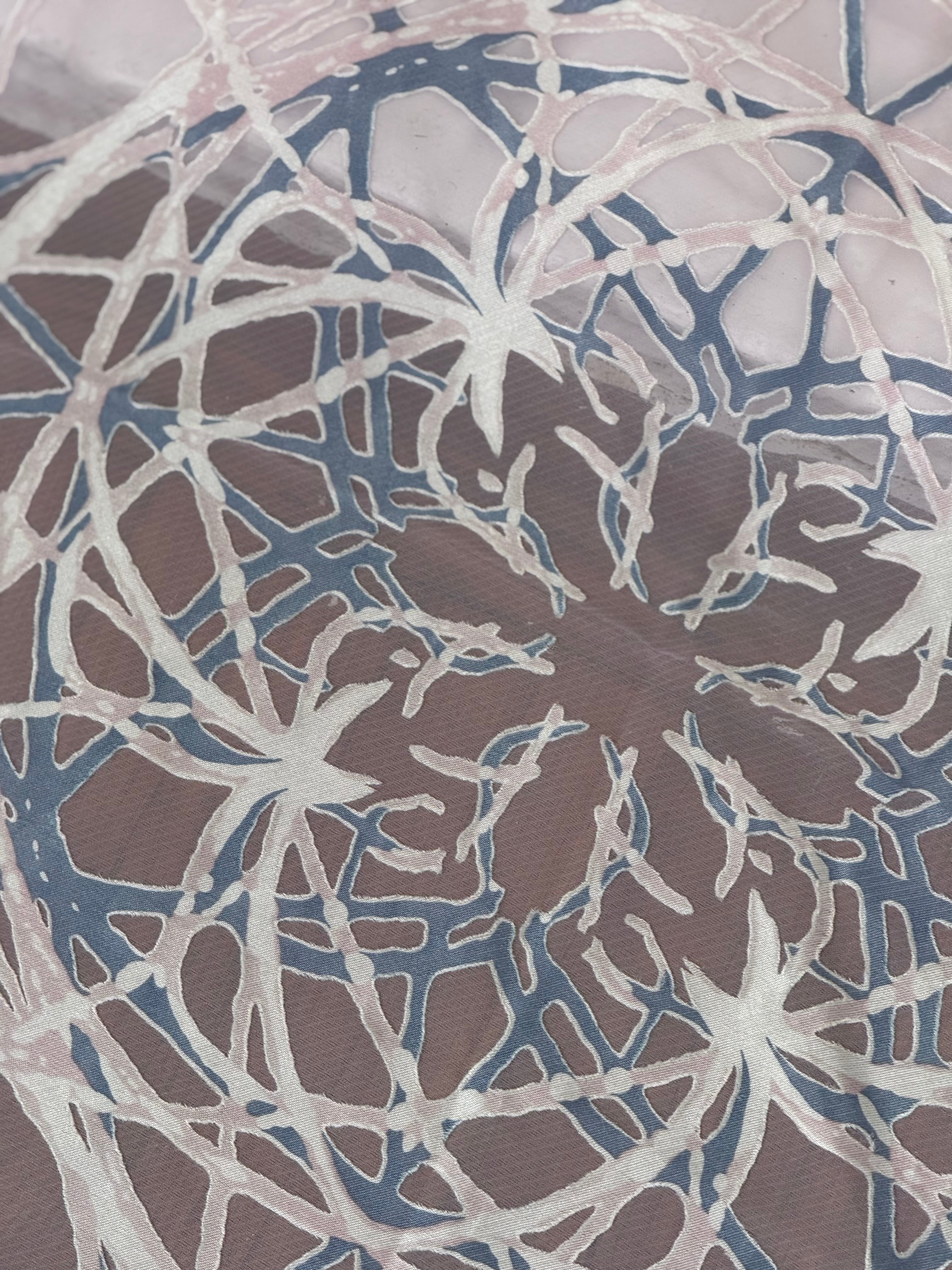 ✿ vintage sheer web print scarf ✿