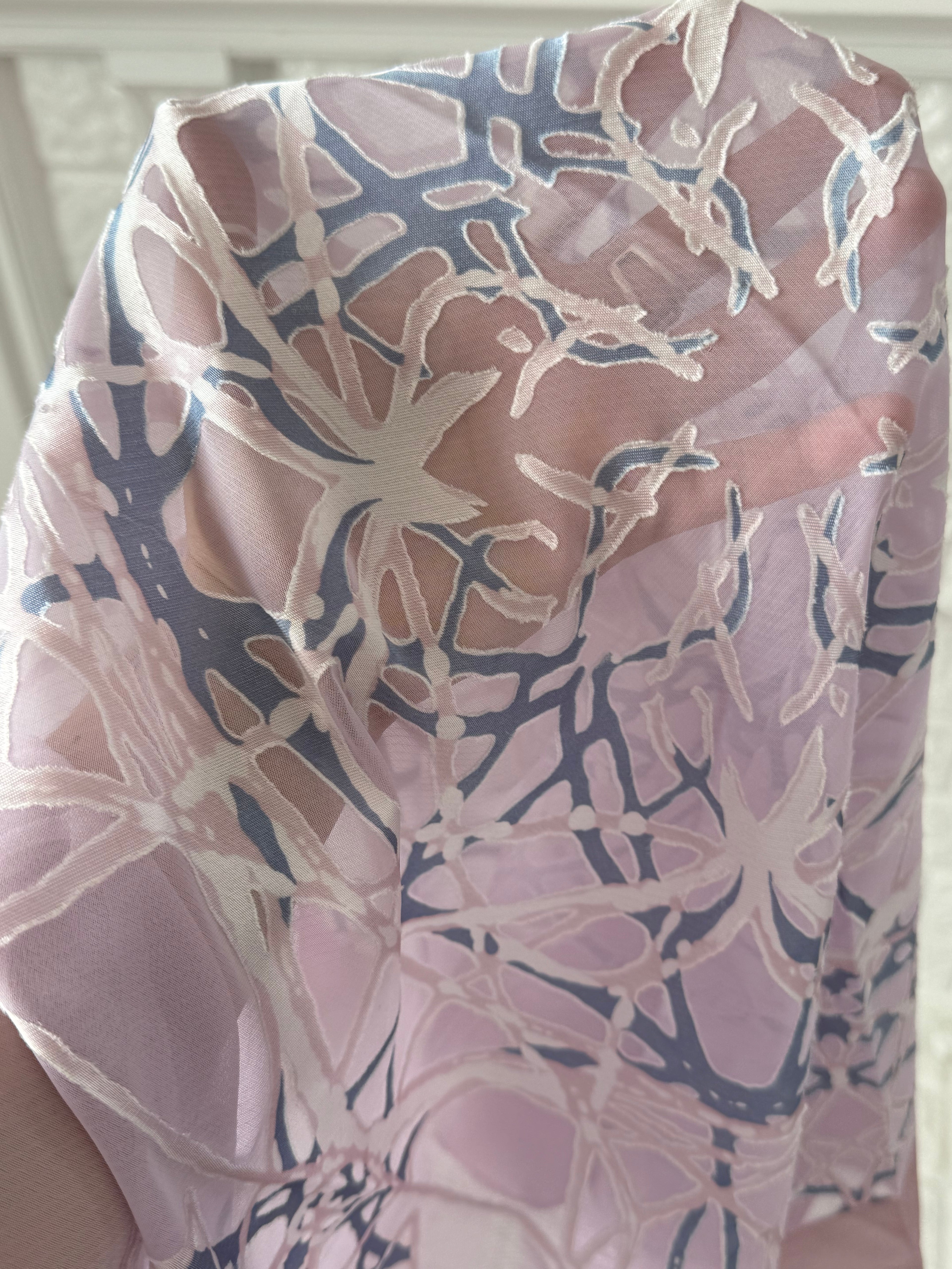 ✿ vintage sheer web print scarf ✿