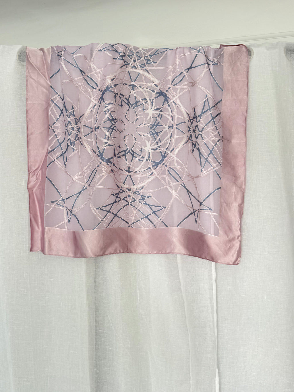 ✿ vintage sheer web print scarf ✿