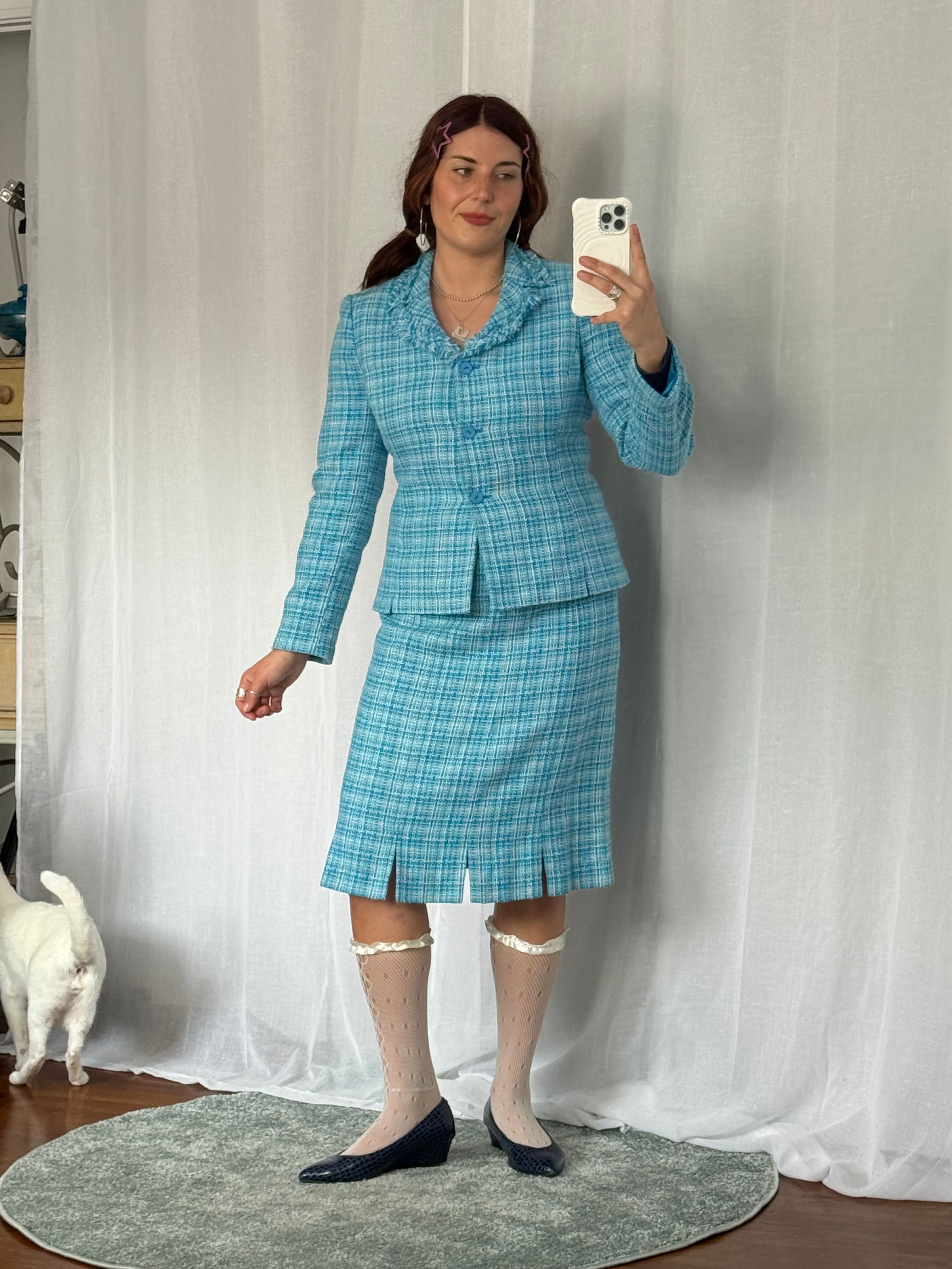 💎 vintage 90’s Le Suit tweed skirt set 💎