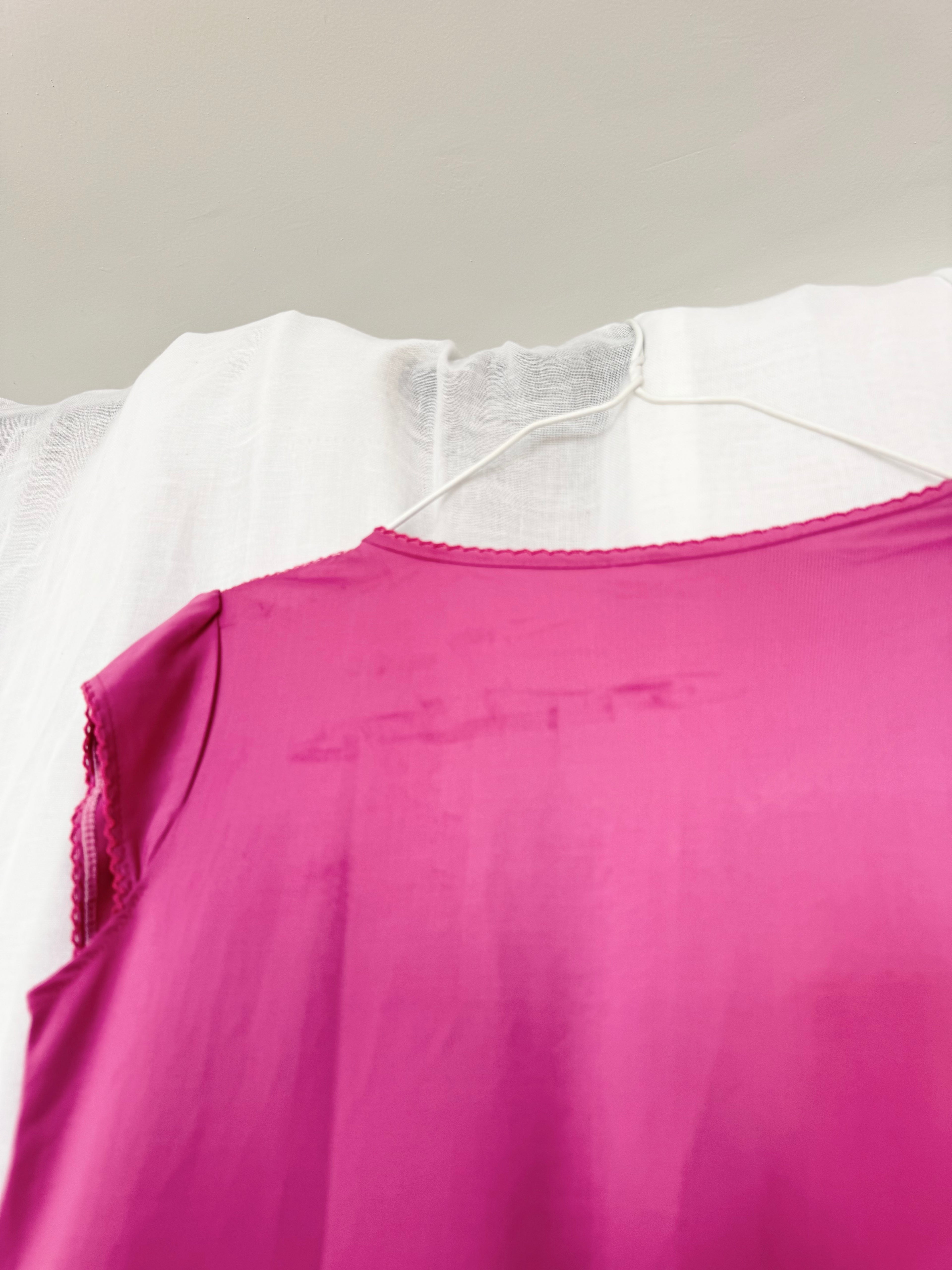 ✶ y2k fuchsia mesh lace fairy top ✶
