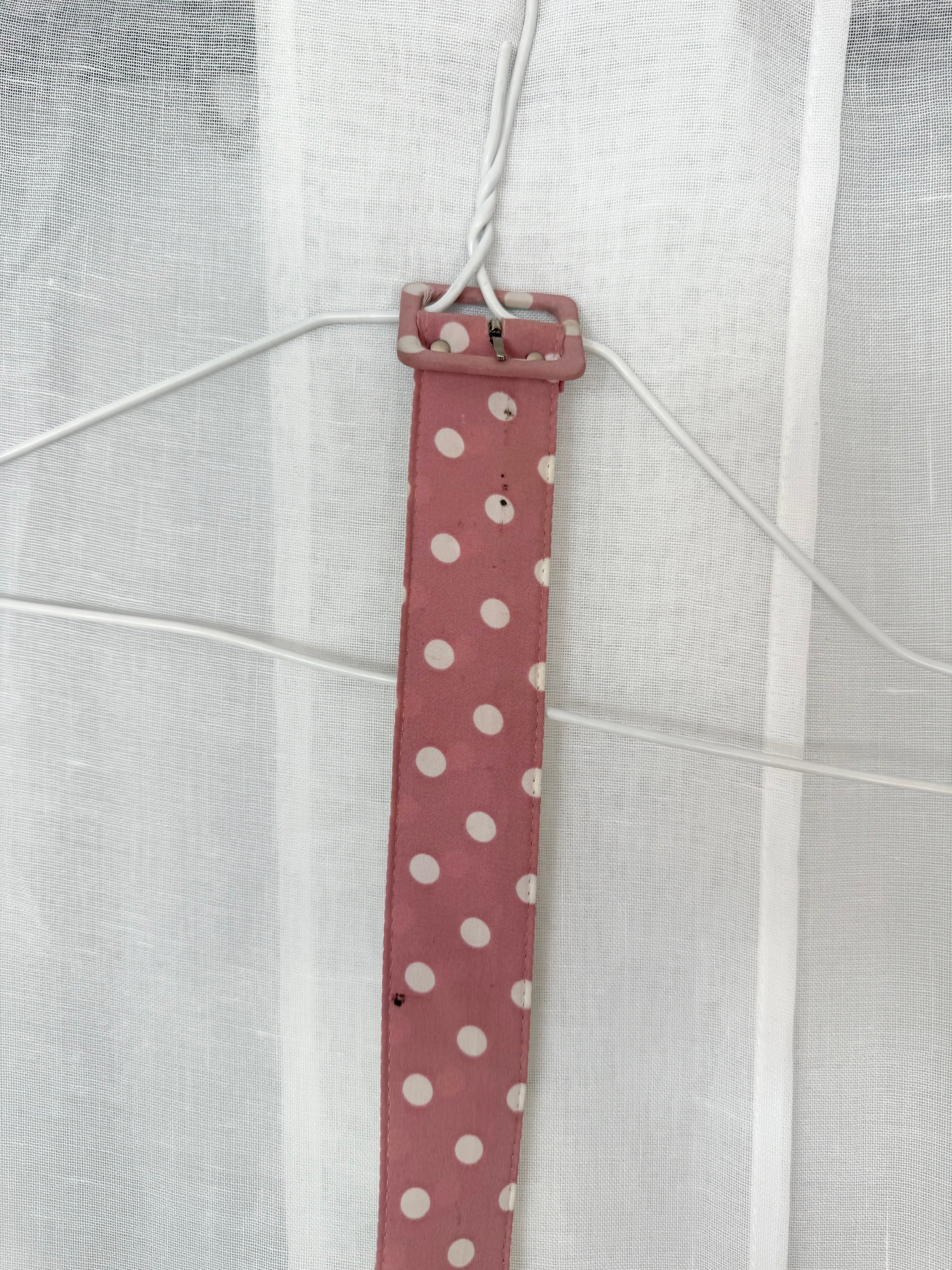 🎀 vintage pink polka dot belt 🎀