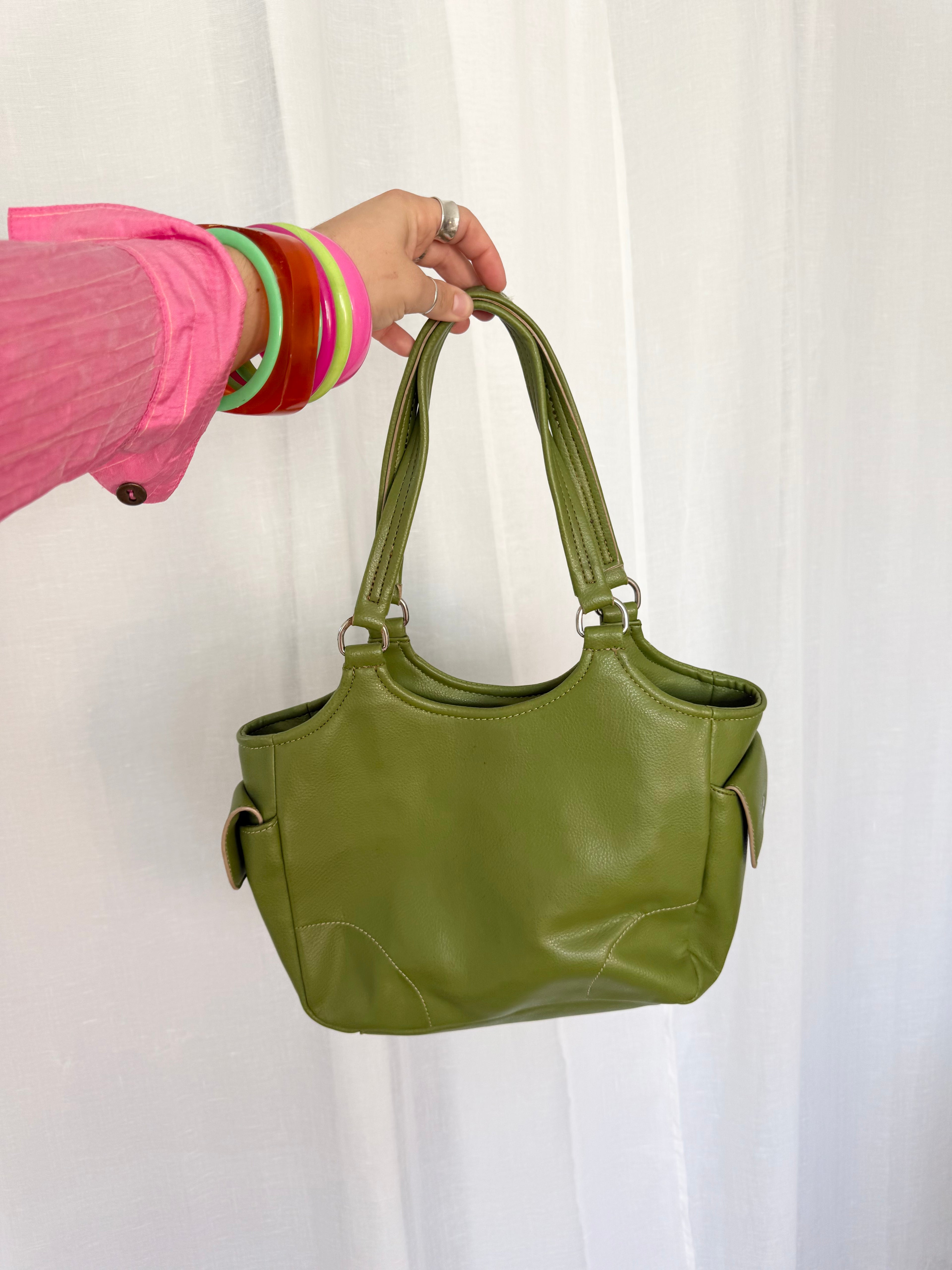 ✿ olive green y2k shoulder bag ✿