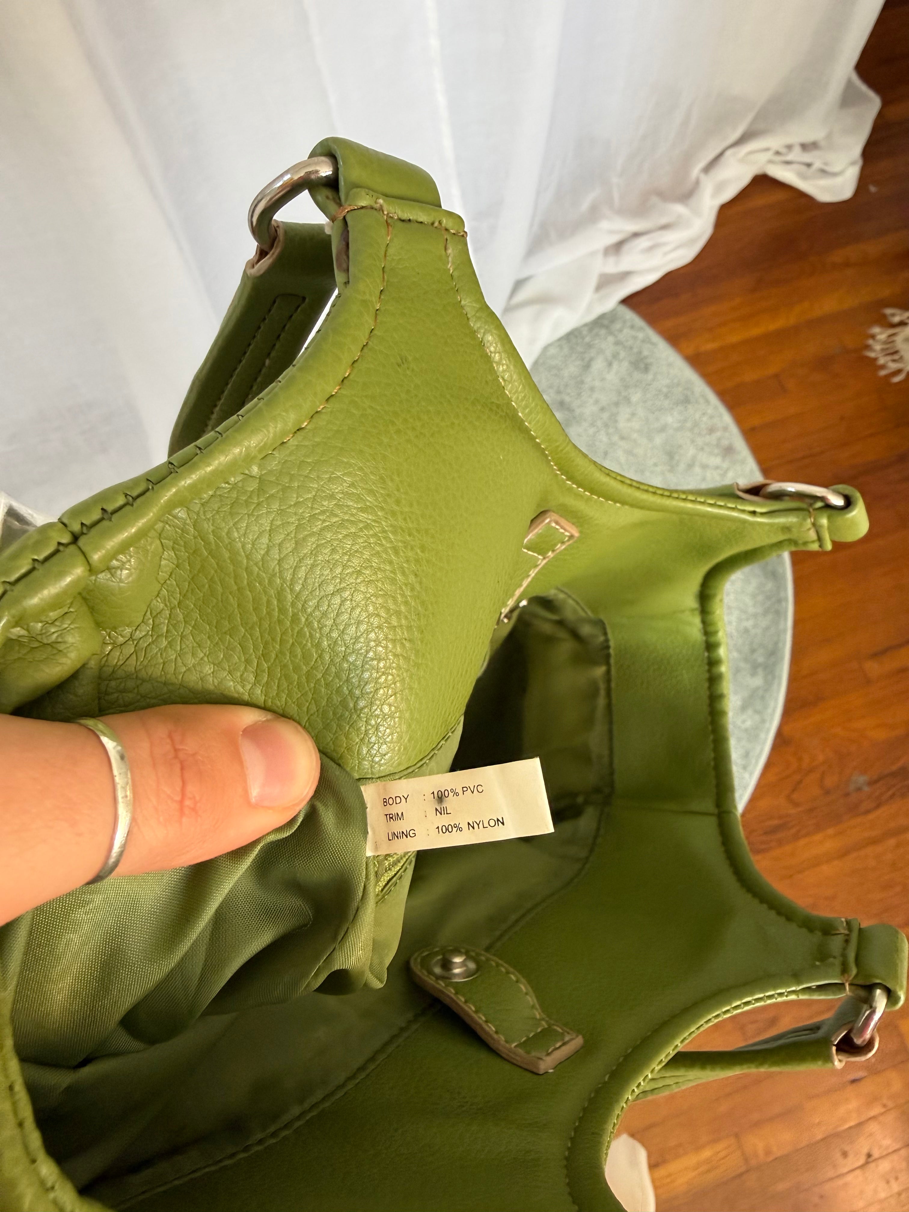 ✿ olive green y2k shoulder bag ✿