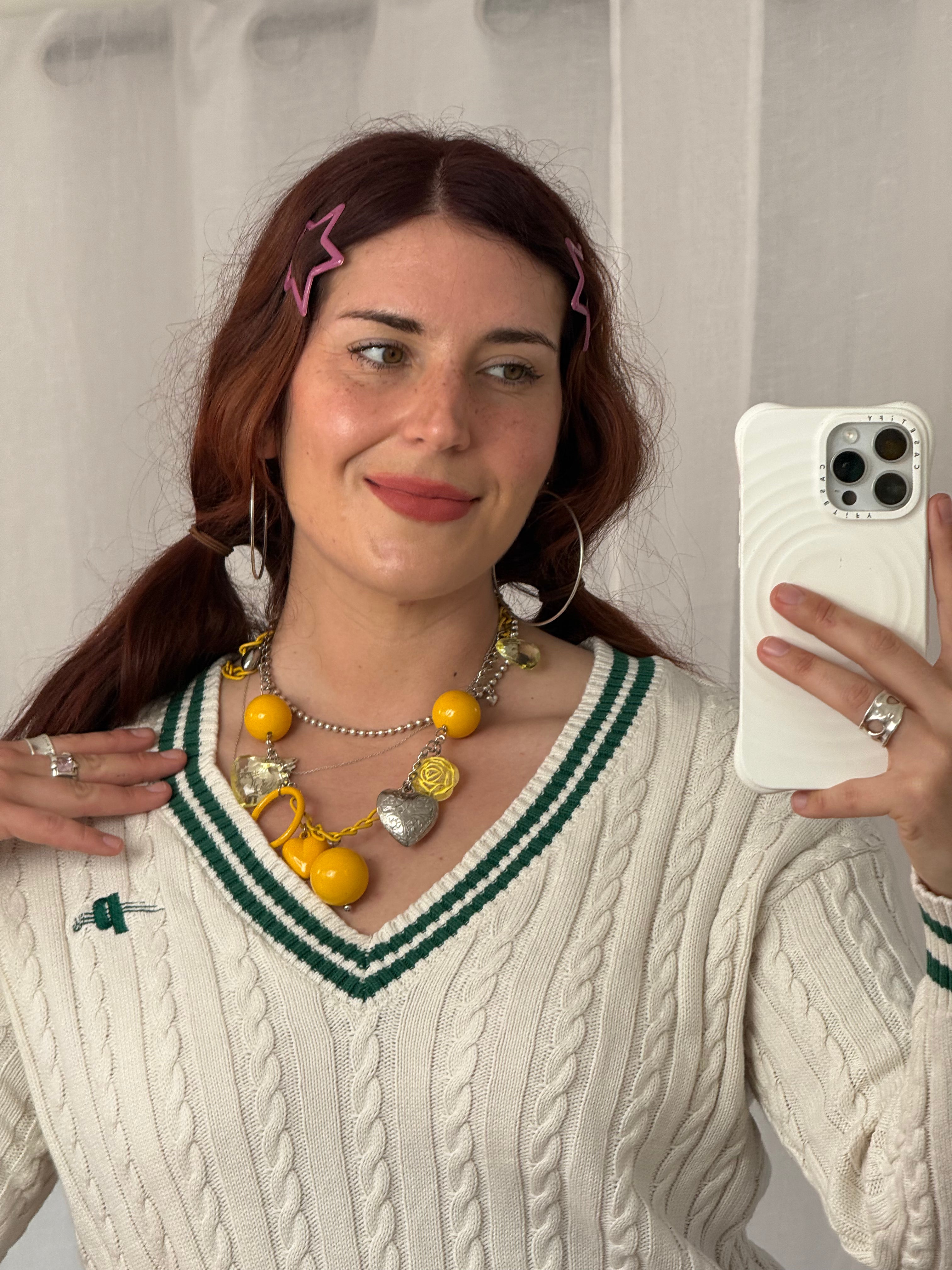 ✿ oversized Y2K charm necklace ✿