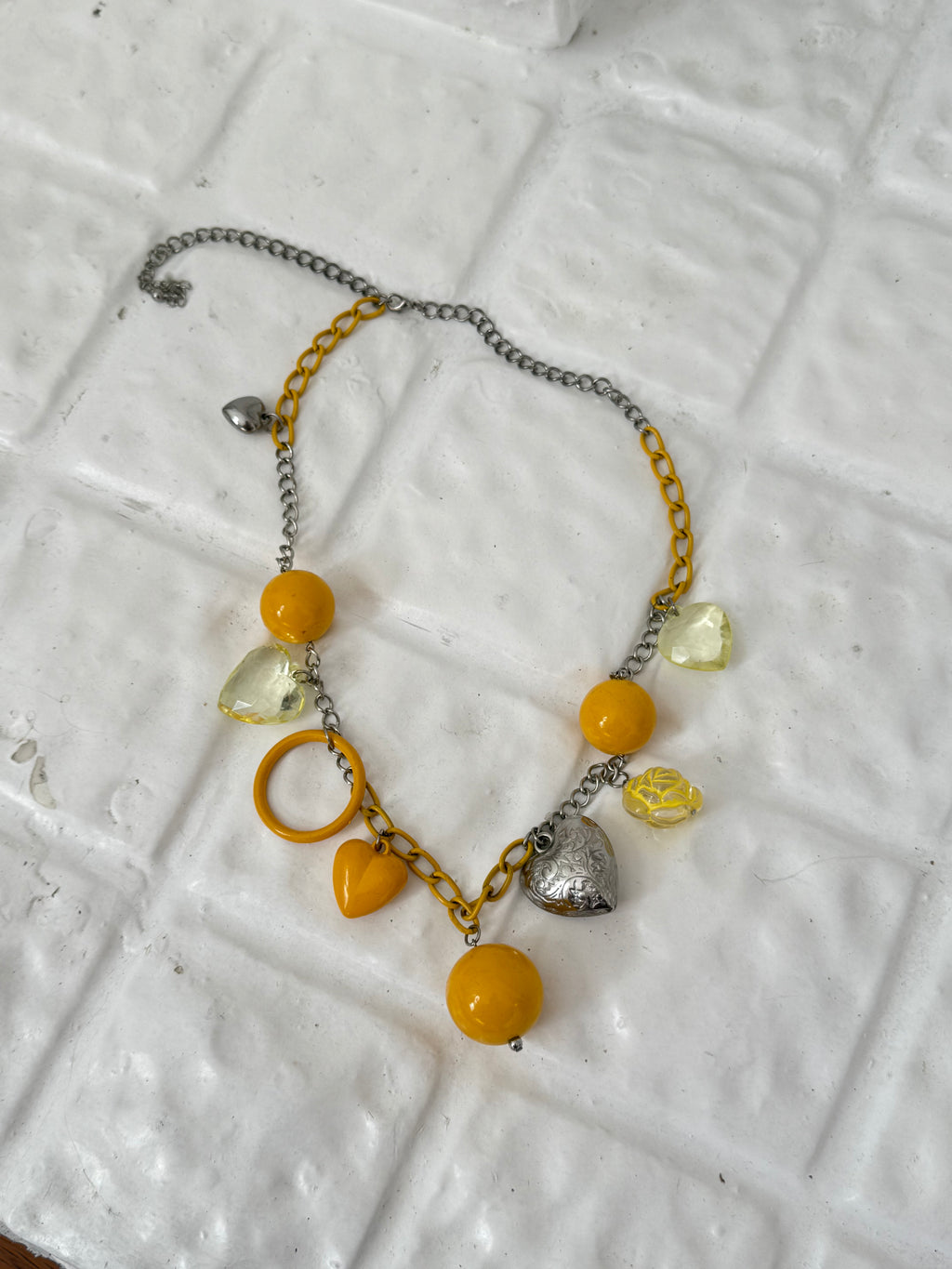 ✿ oversized Y2K charm necklace ✿