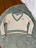 ✿ prince cable knit v-neck sweater ✿