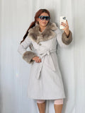 penny lane fur collar wool coat ✧