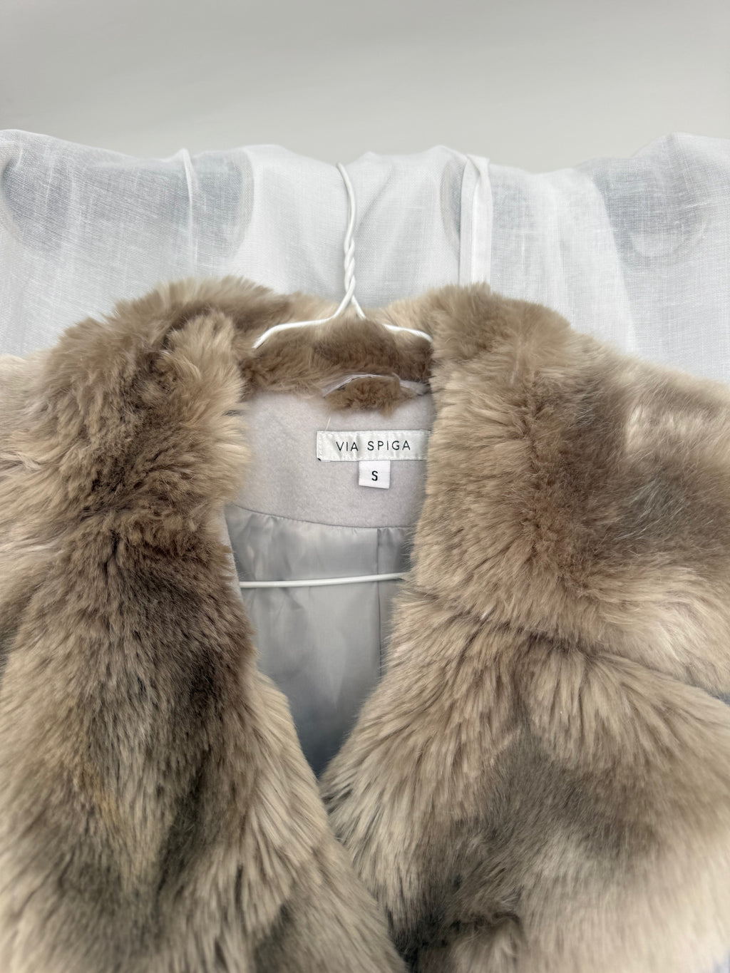 penny lane fur collar wool coat ✧