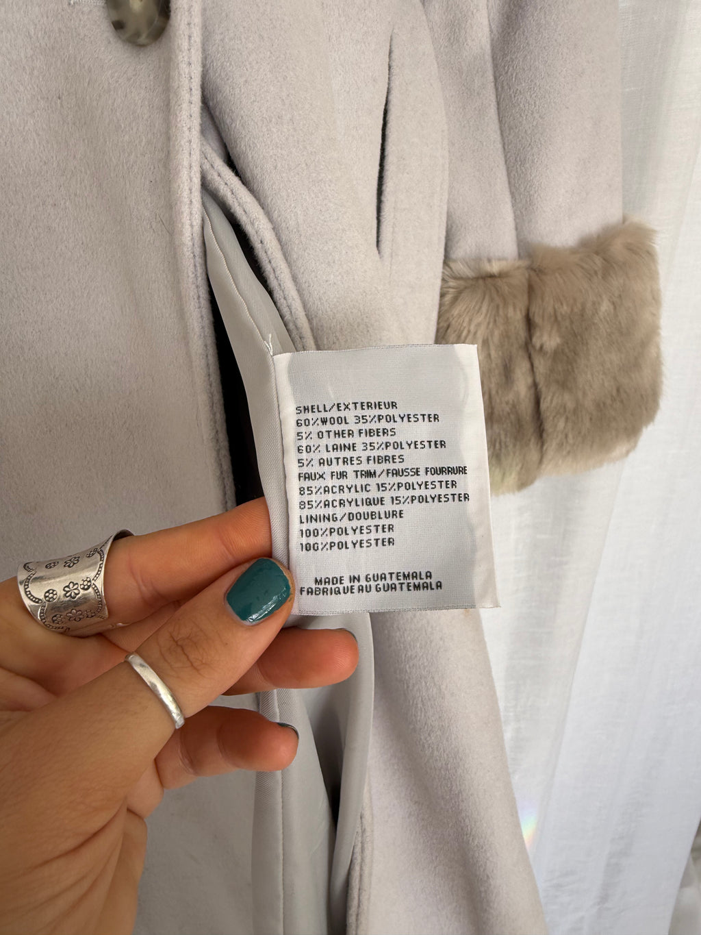penny lane fur collar wool coat ✧