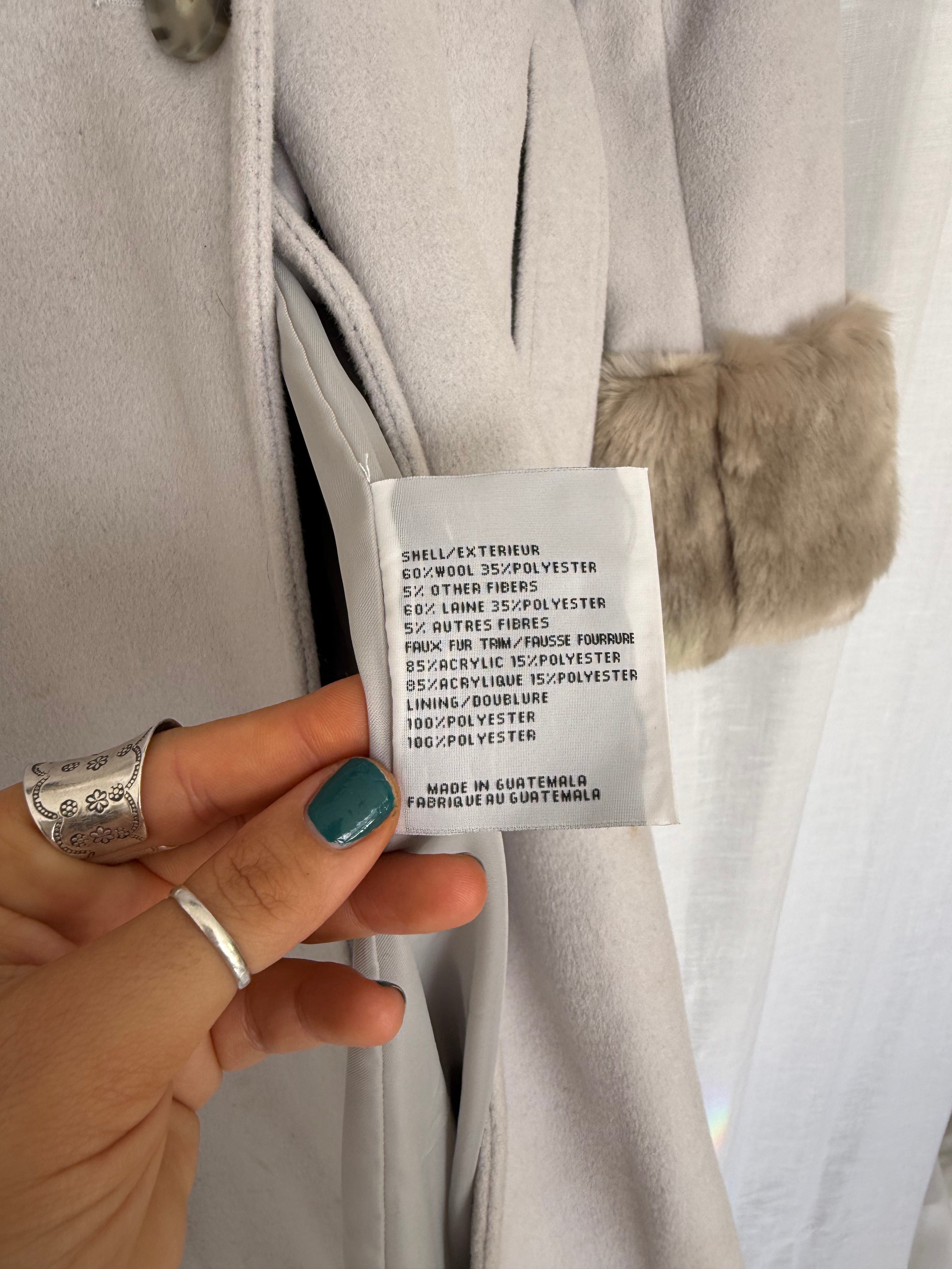 penny lane fur collar wool coat ✧
