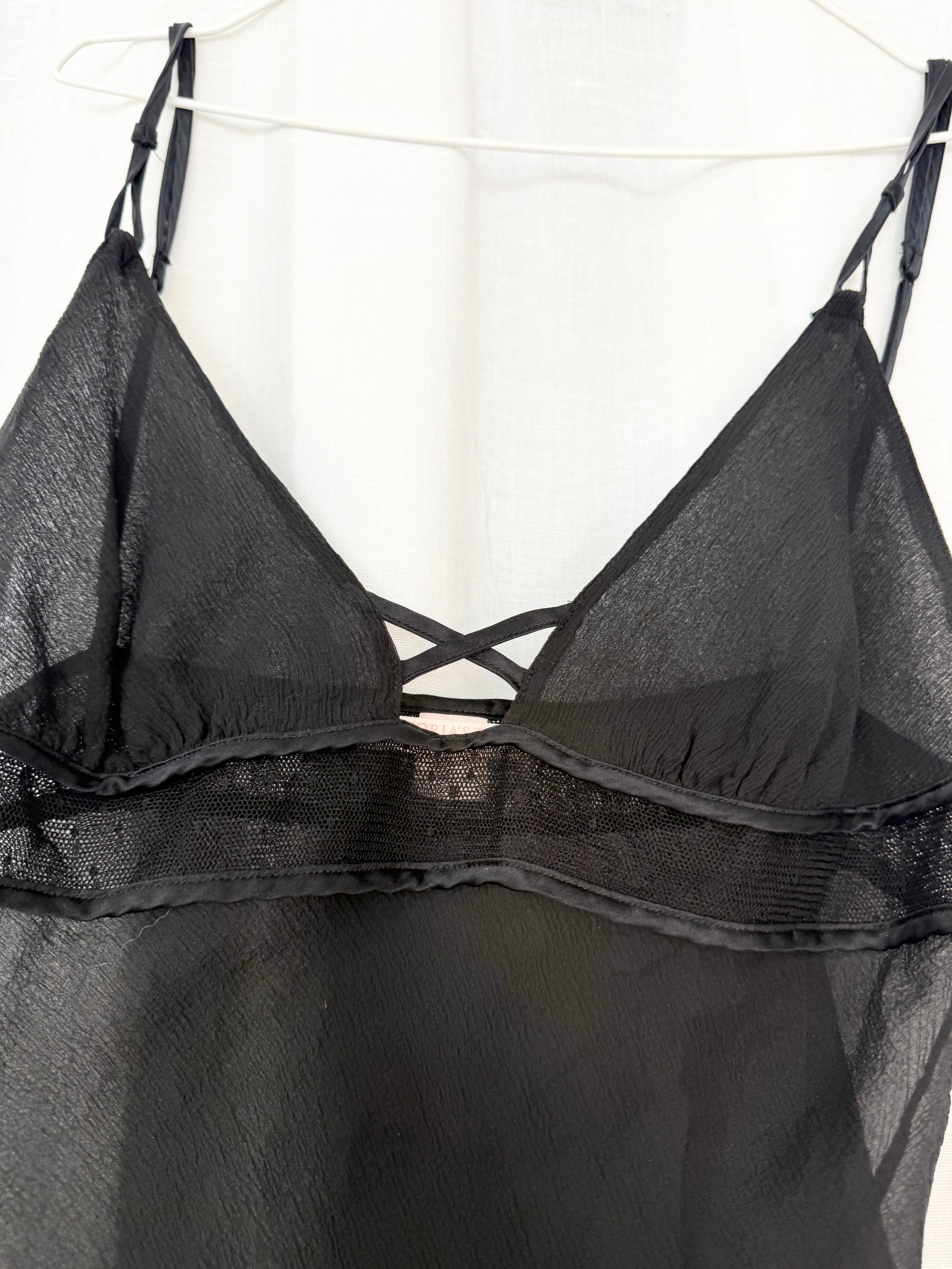 ♡ victoria’s secret sheer silk babydoll slip ♡