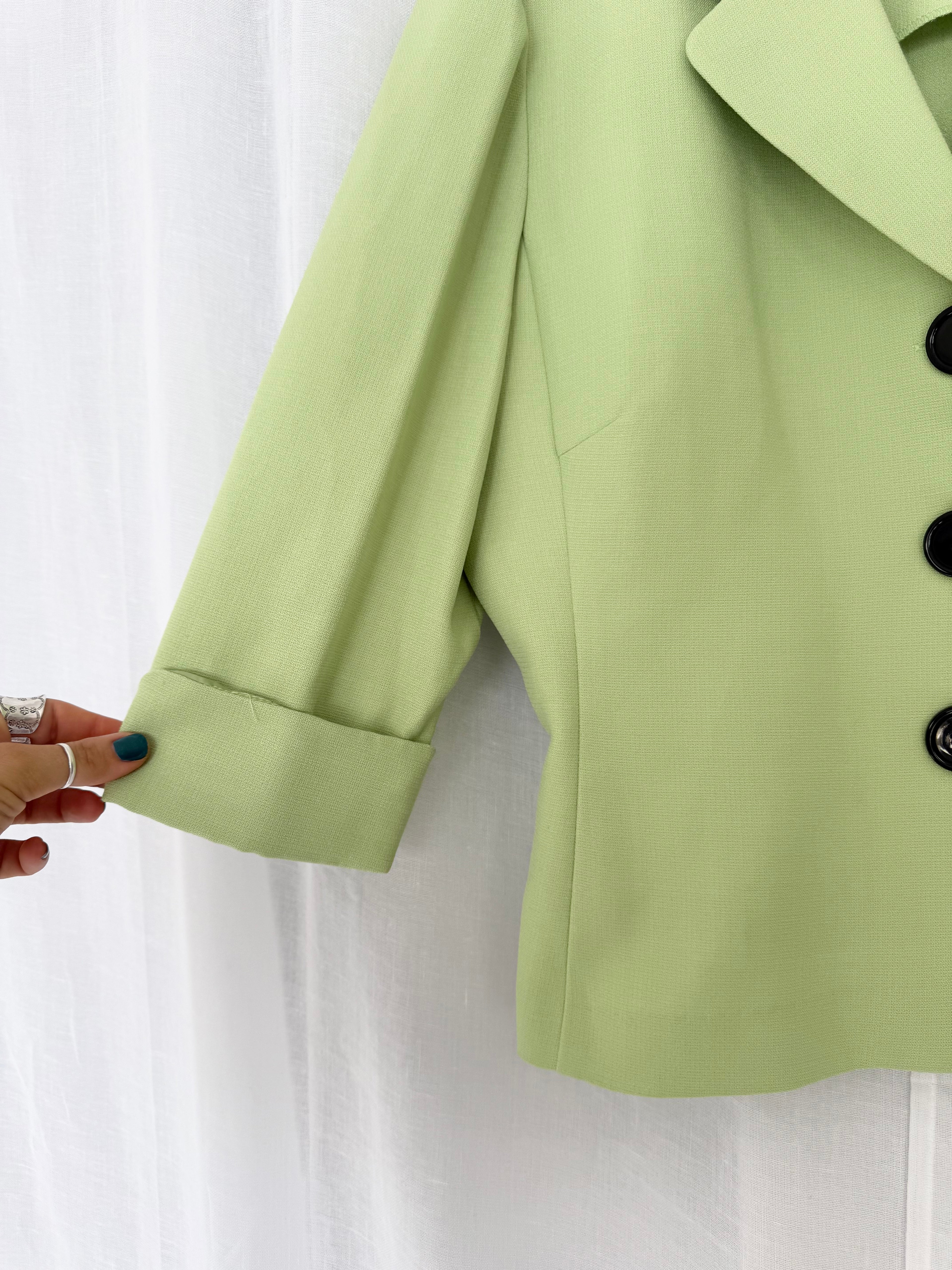 lime green oversized mod blazer ✧