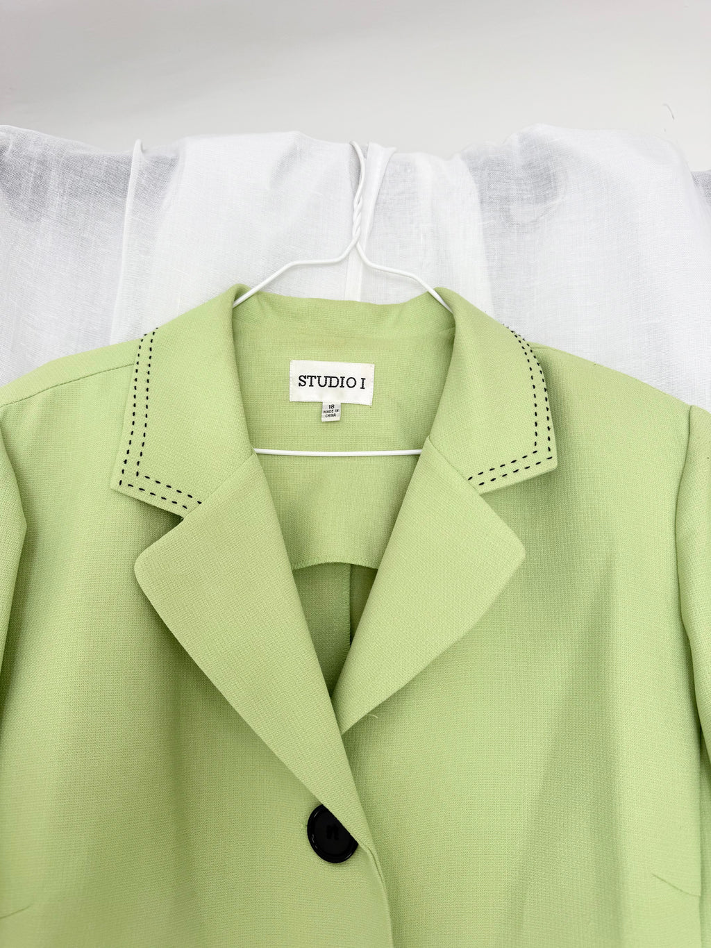 lime green oversized mod blazer ✧