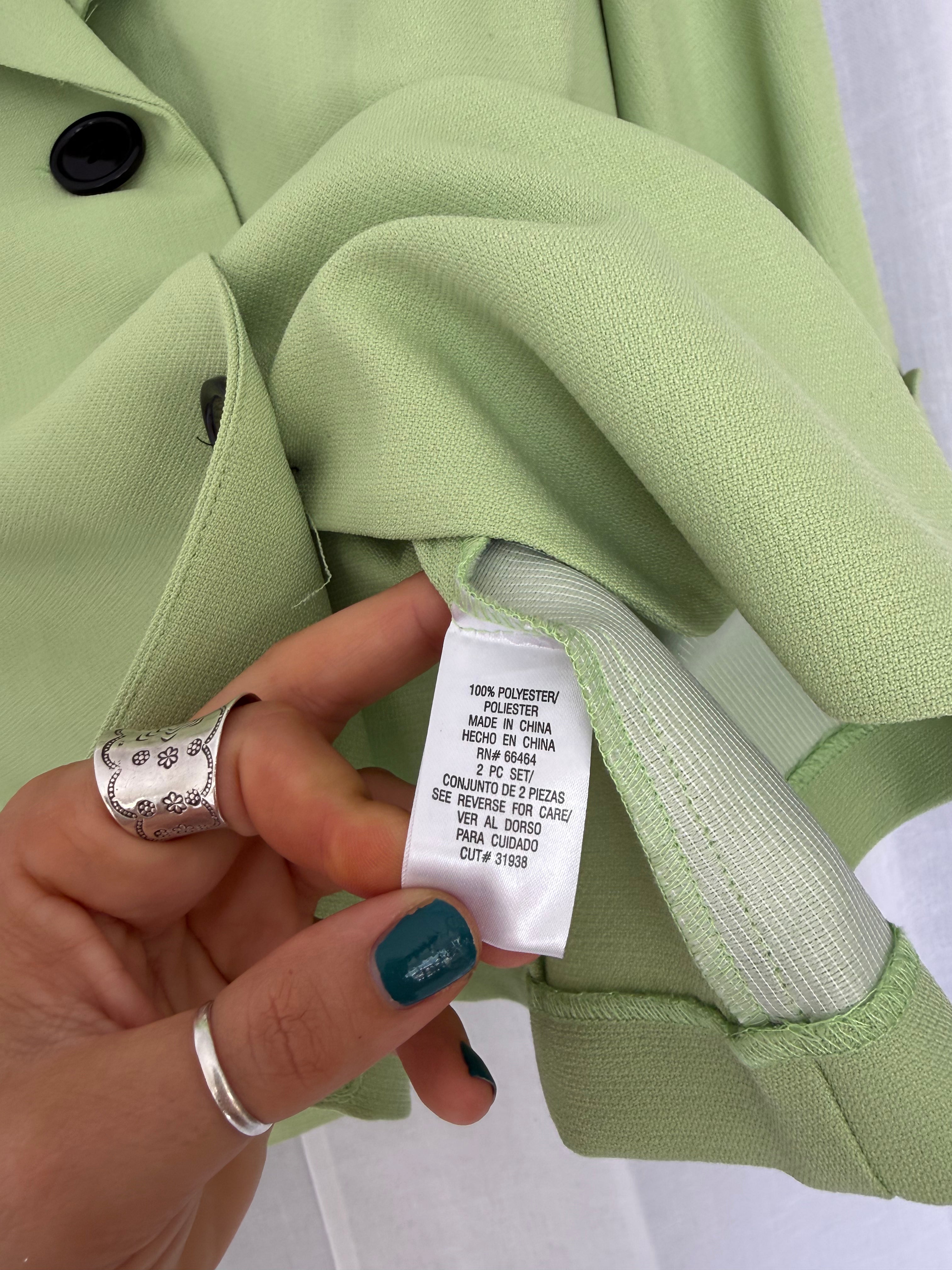 lime green oversized mod blazer ✧