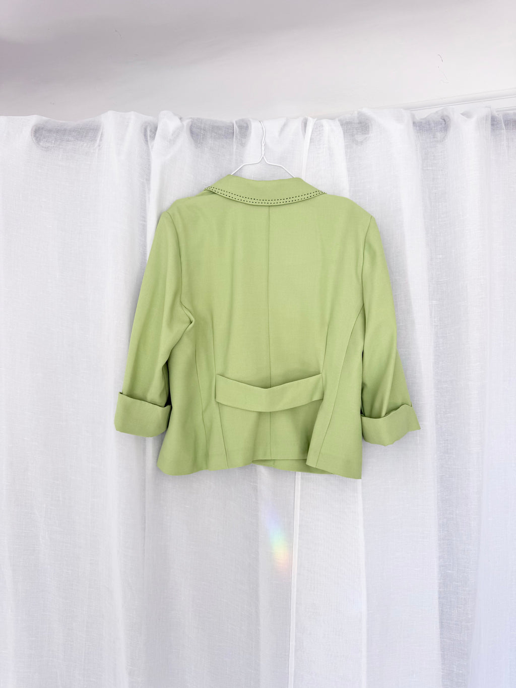 lime green oversized mod blazer ✧
