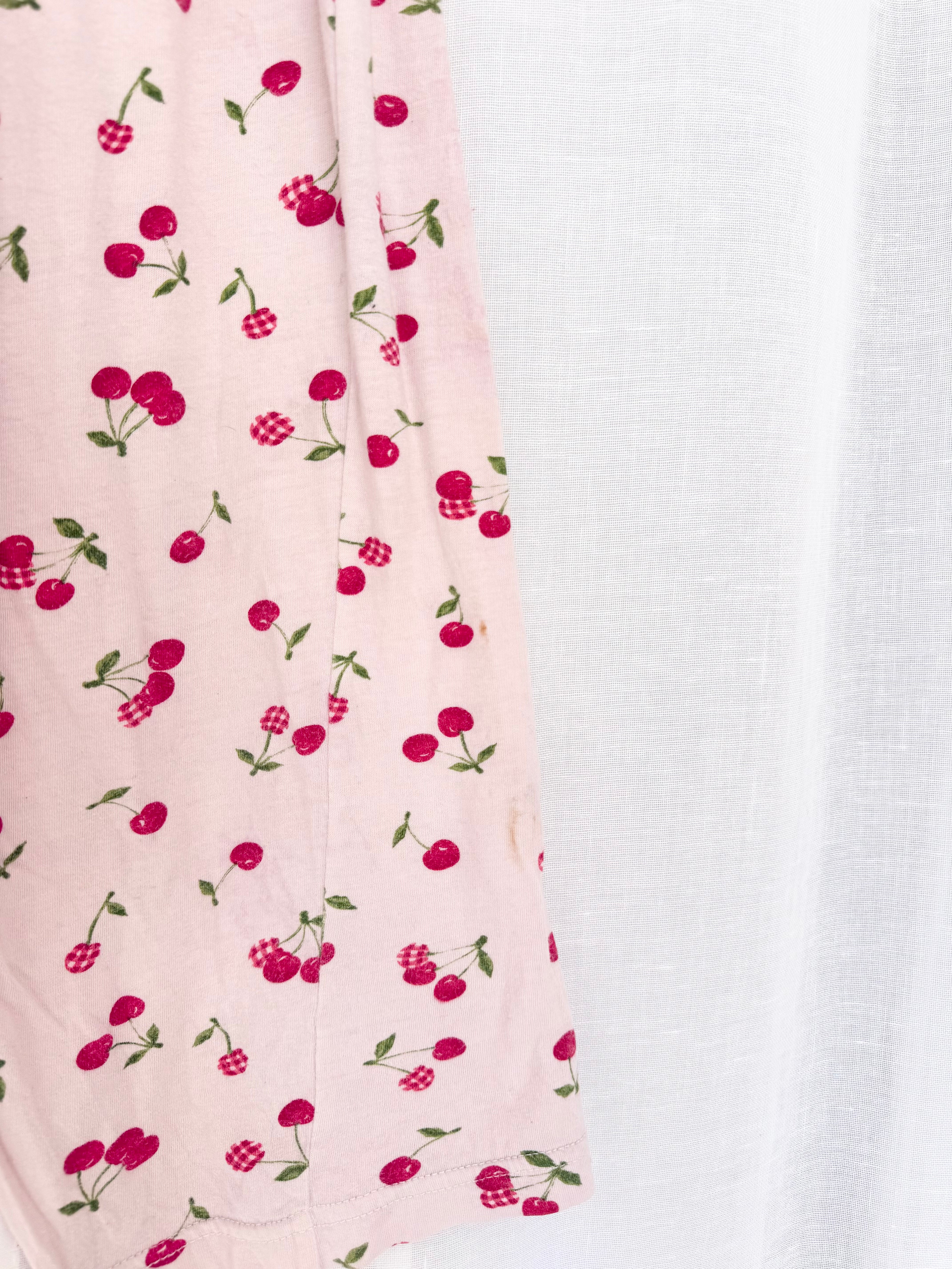 cherry print low rise capri pants ✧ (30")