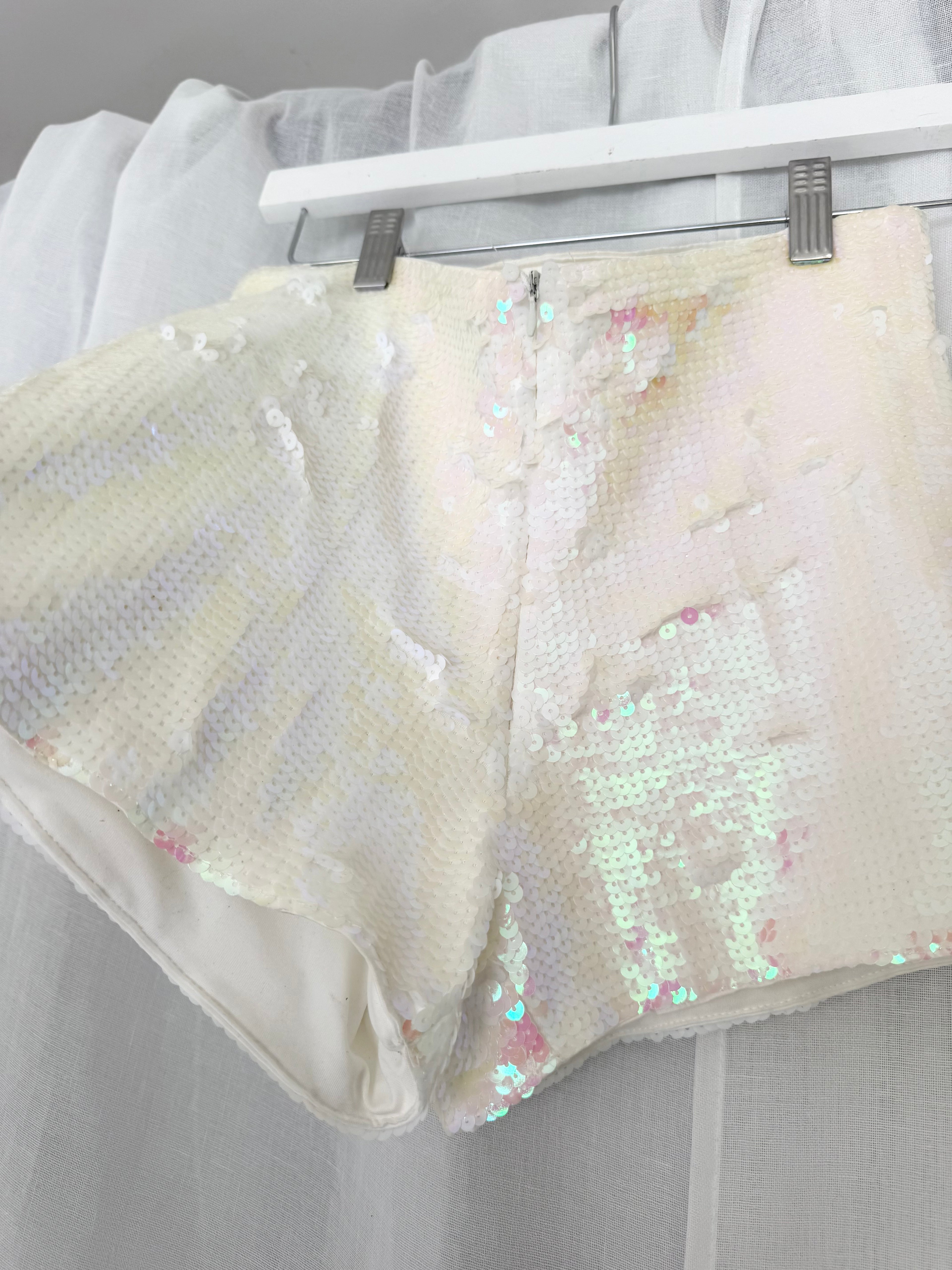 iridescent sequin hot shorts ✧ (30")