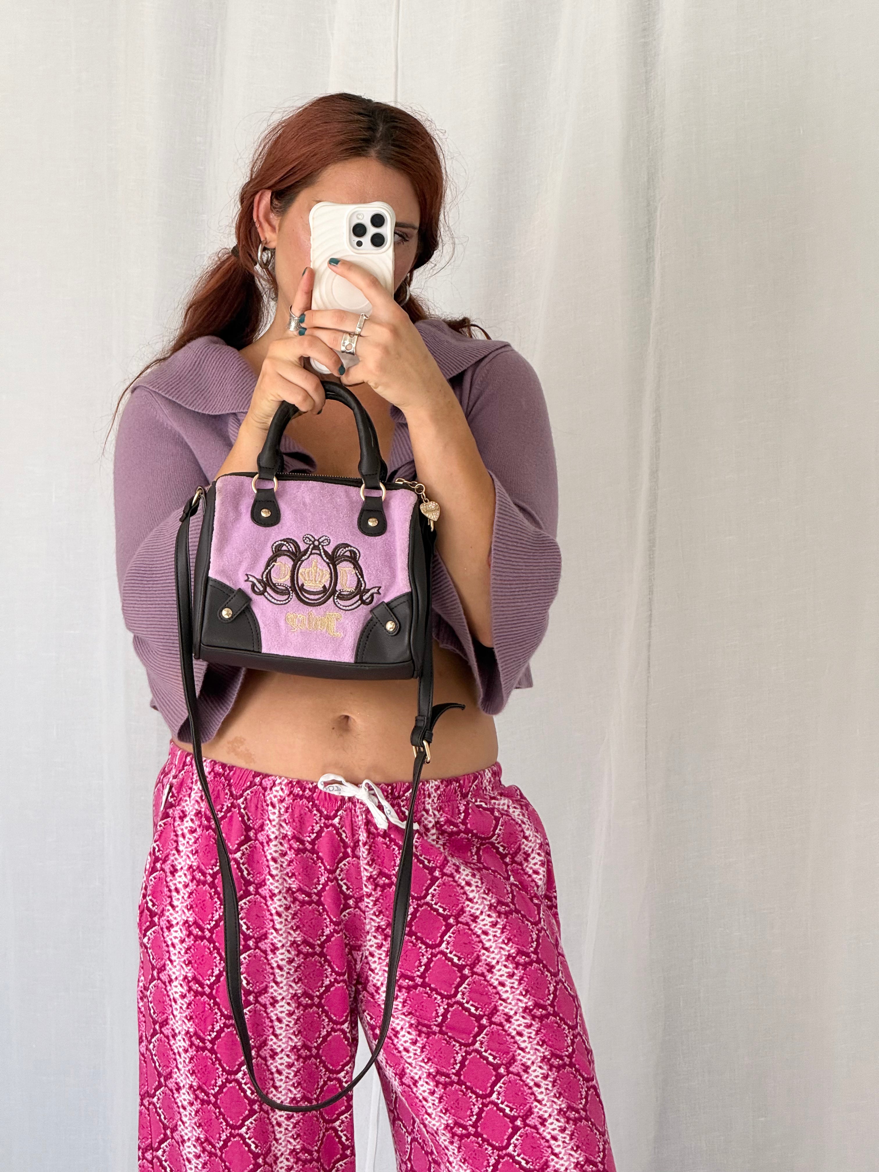 ✧ juicy couture terry cloth mini bowler bag