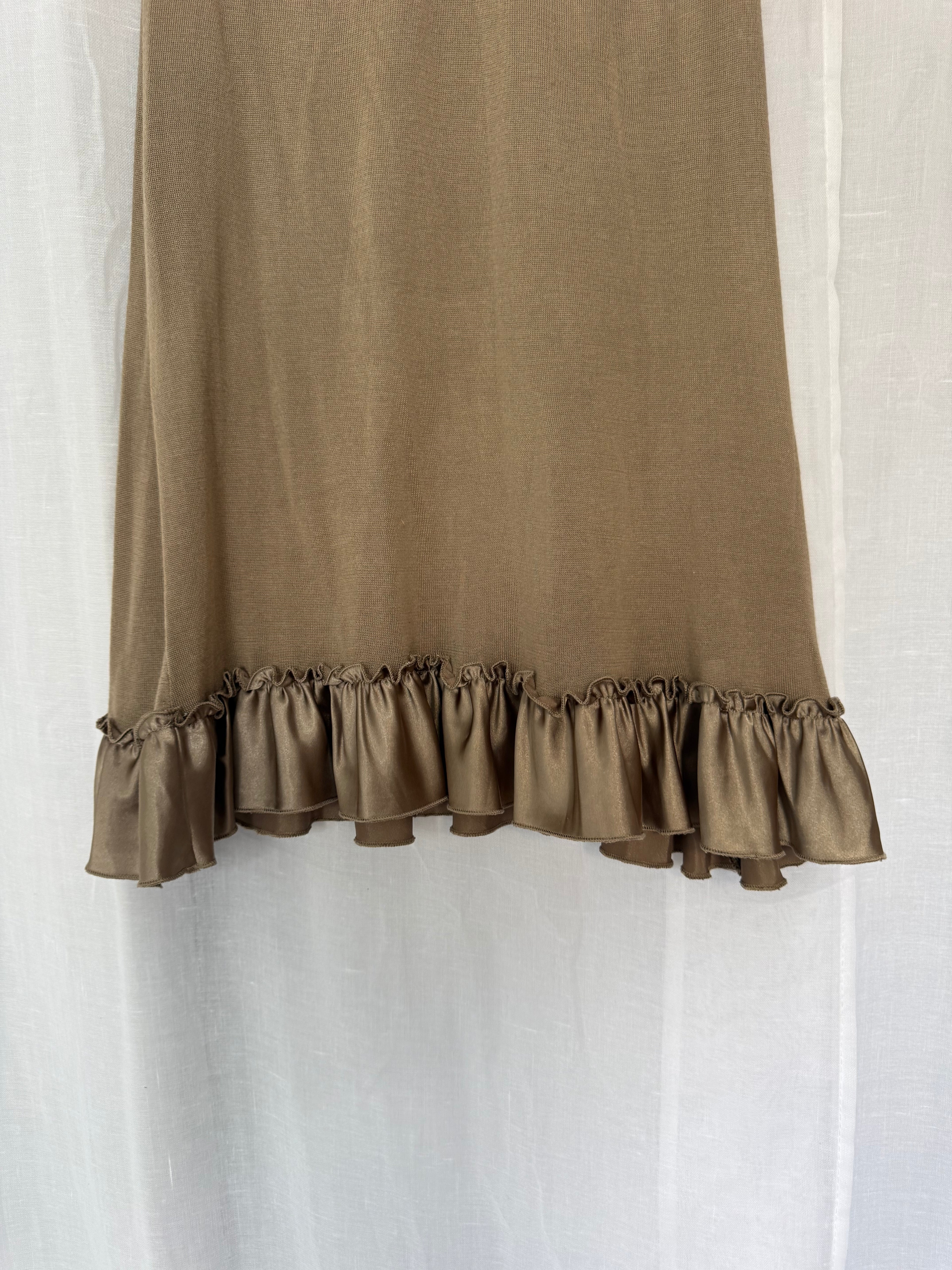 🤎 peppe peluso ruffle mini dress 🤎