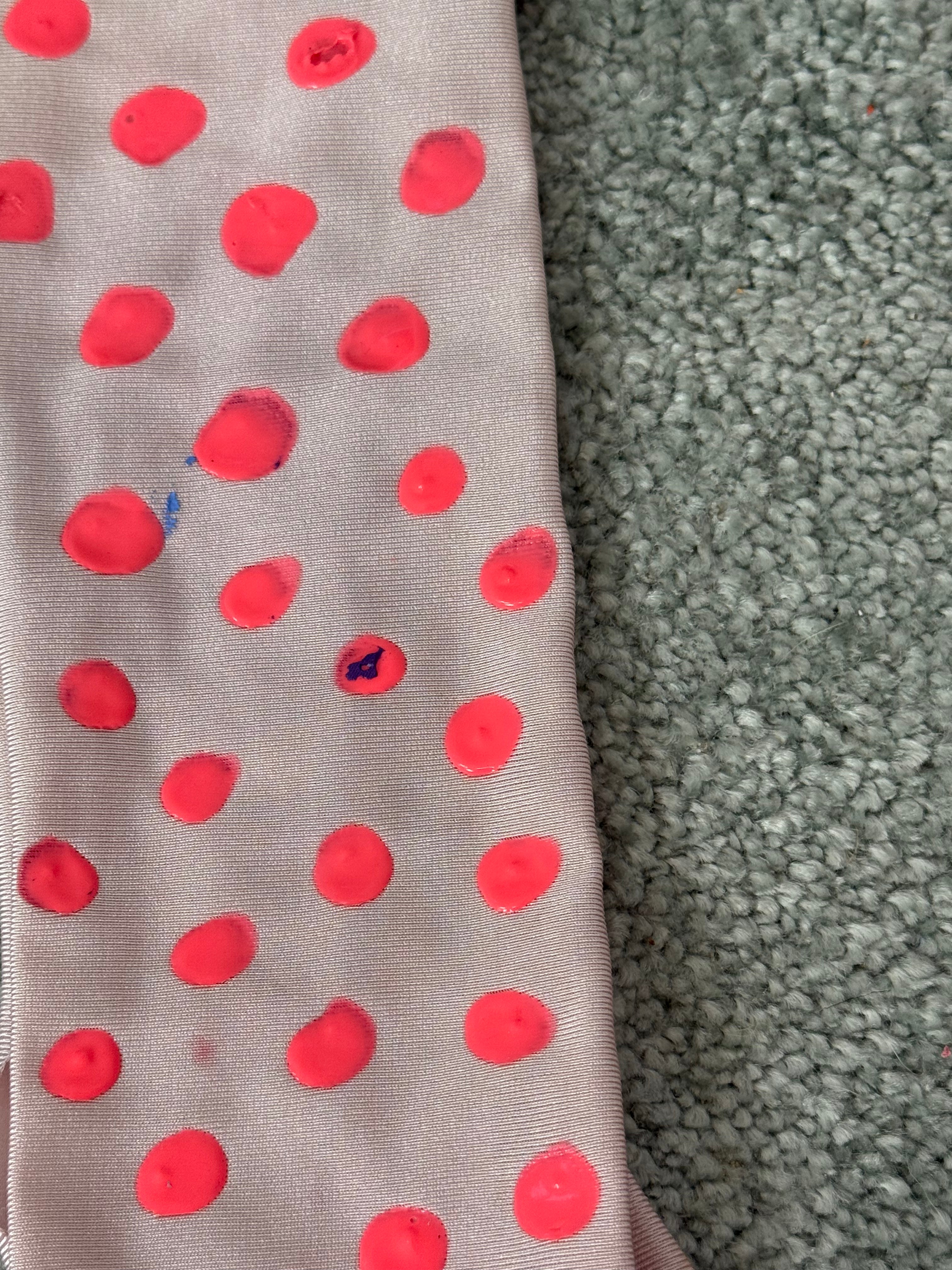 ⊹ ⟡ ⊹ upcycled polka dot opera gloves ⊹ ⟡ ⊹