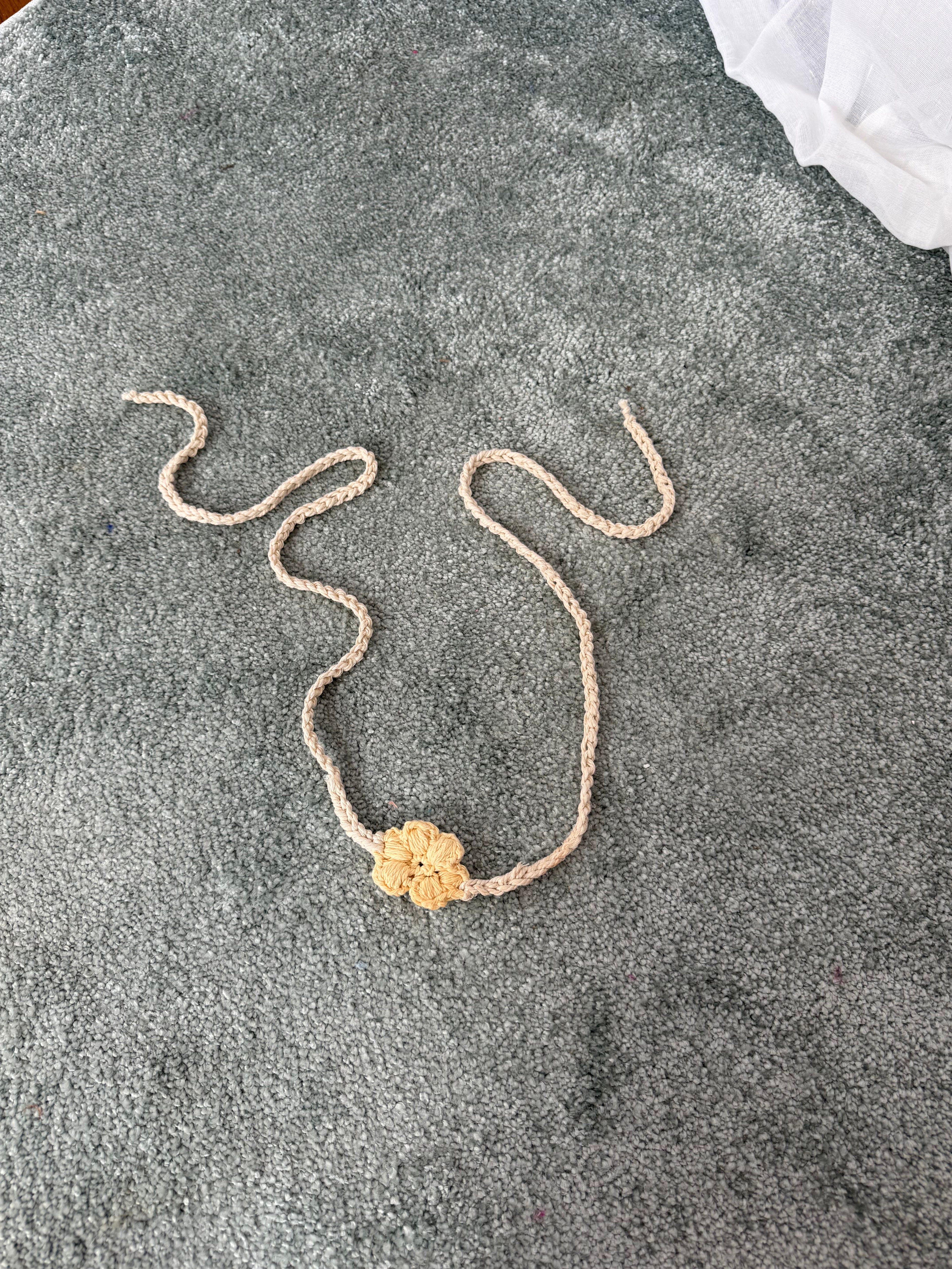 ❀✿❀ hand crochet flower choker ❀✿❀