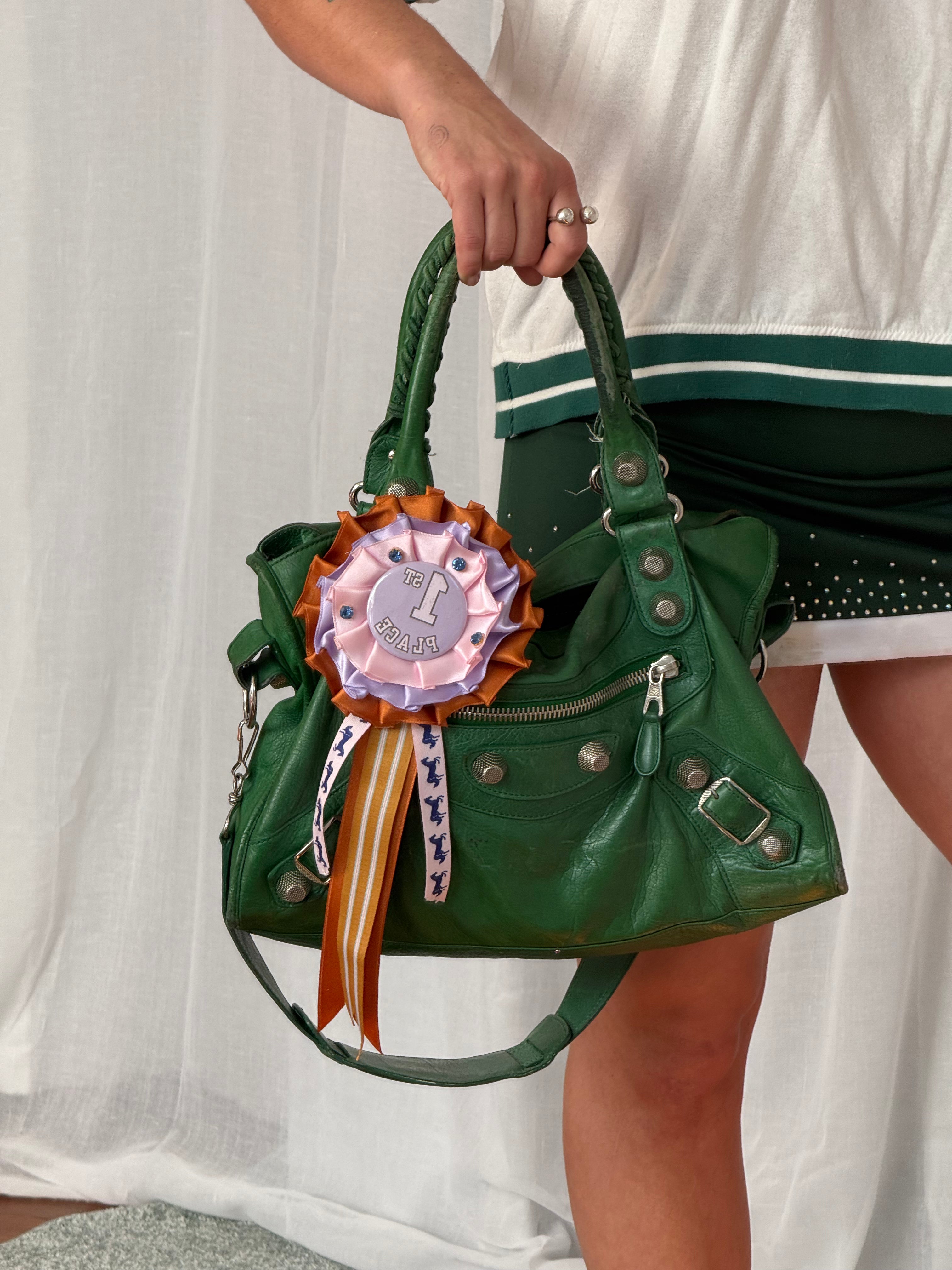 𓆩♡𓆪 handmade “1st place” prize ribbon rosette 𓆩♡𓆪