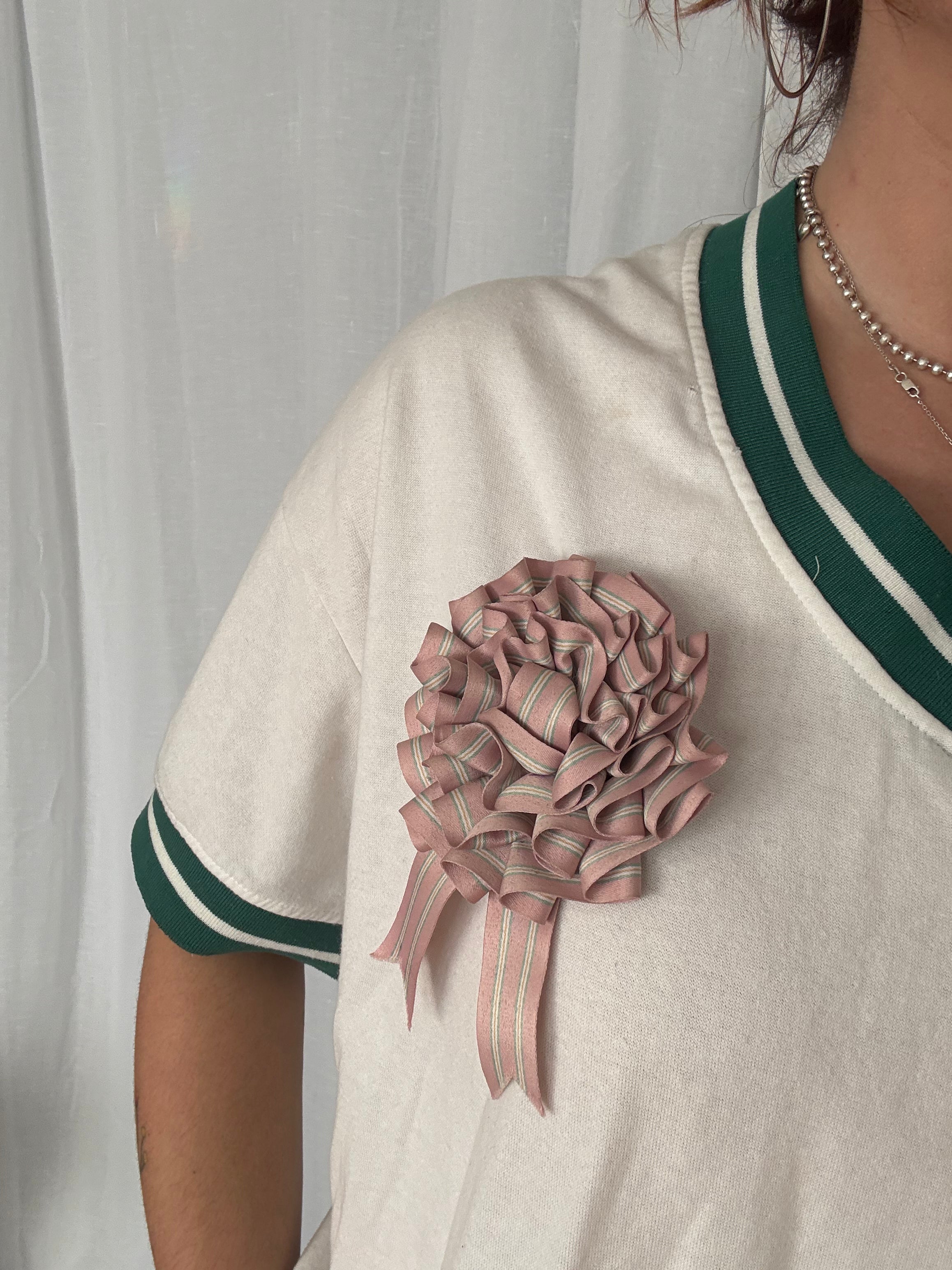 ♡༻✧ handmade pastel stripe prize ribbon rosette ✧༺♡