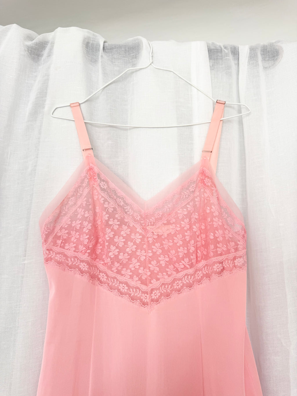 ✿ rare pink lace topform slip dress ✿