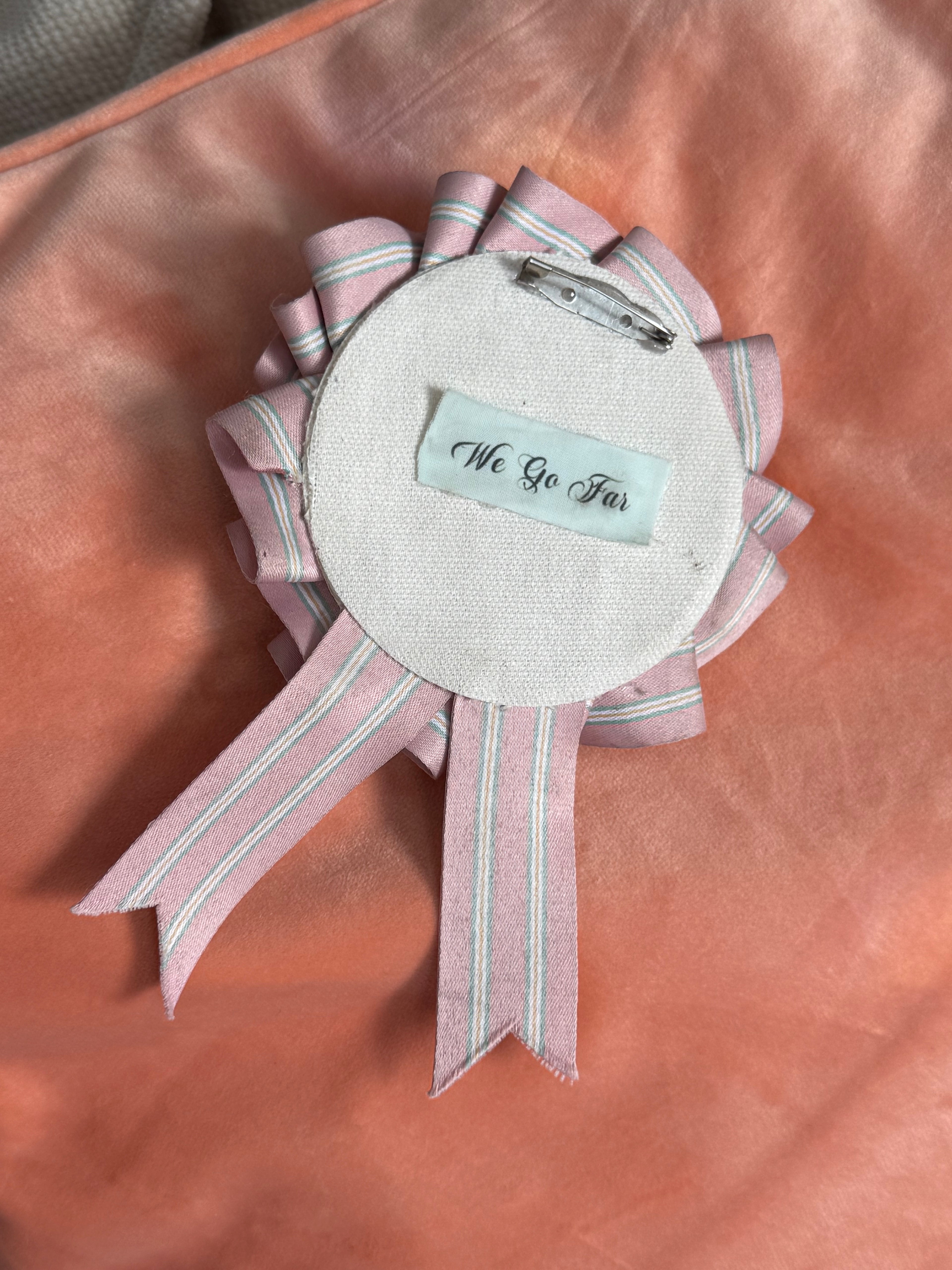 𓆩♡𓆪 handmade “1st place” prize ribbon rosette 𓆩♡𓆪