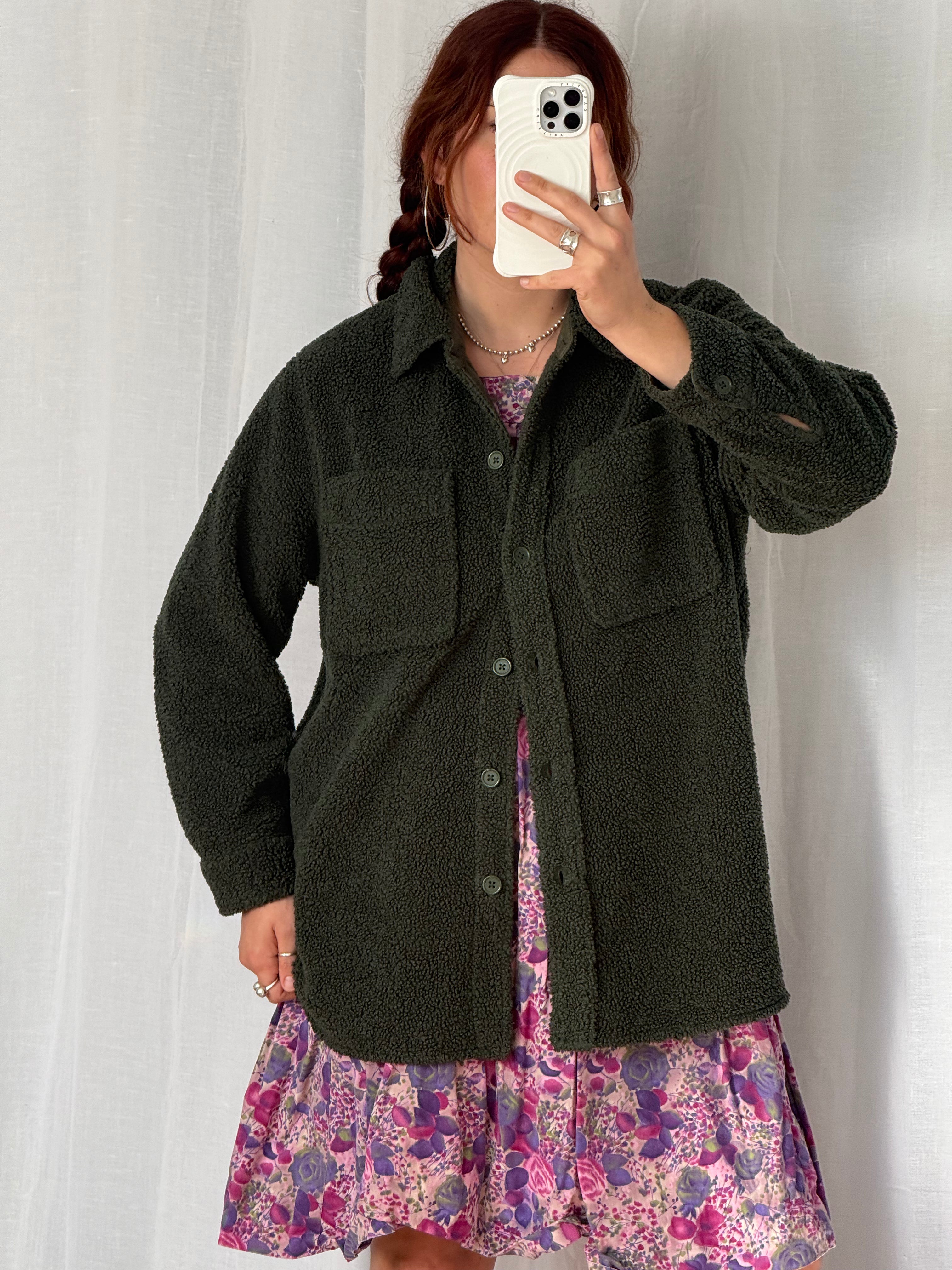 ✿ eco•threads teddy sherpa shacket ✿