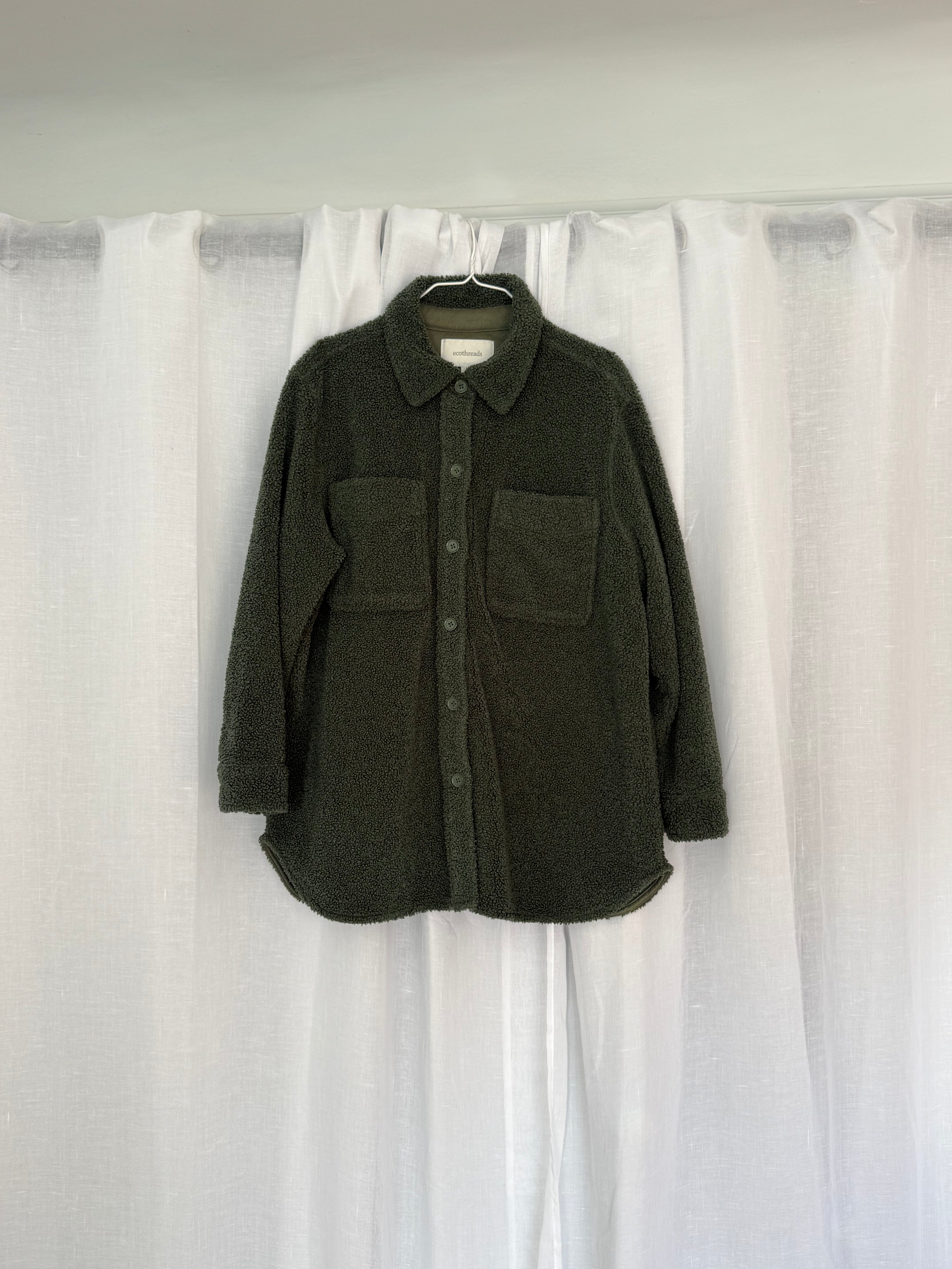 ✿ eco•threads teddy sherpa shacket ✿