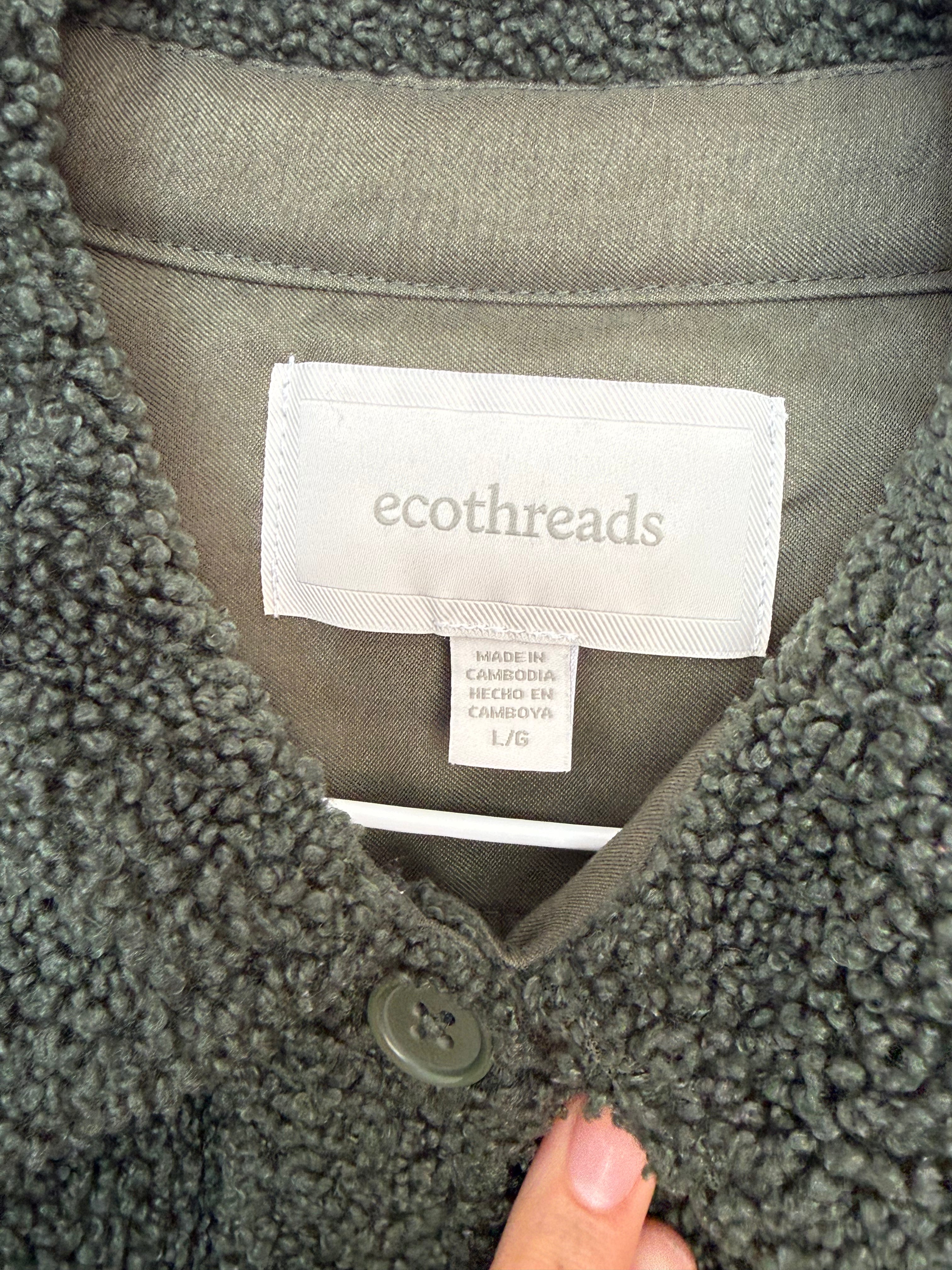 ✿ eco•threads teddy sherpa shacket ✿