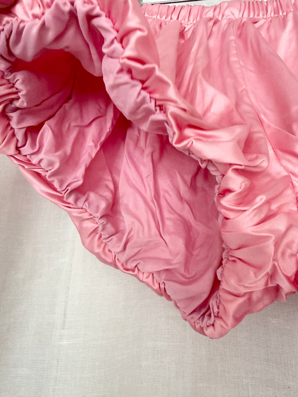 ✦ hand dyed satin bubble shorts