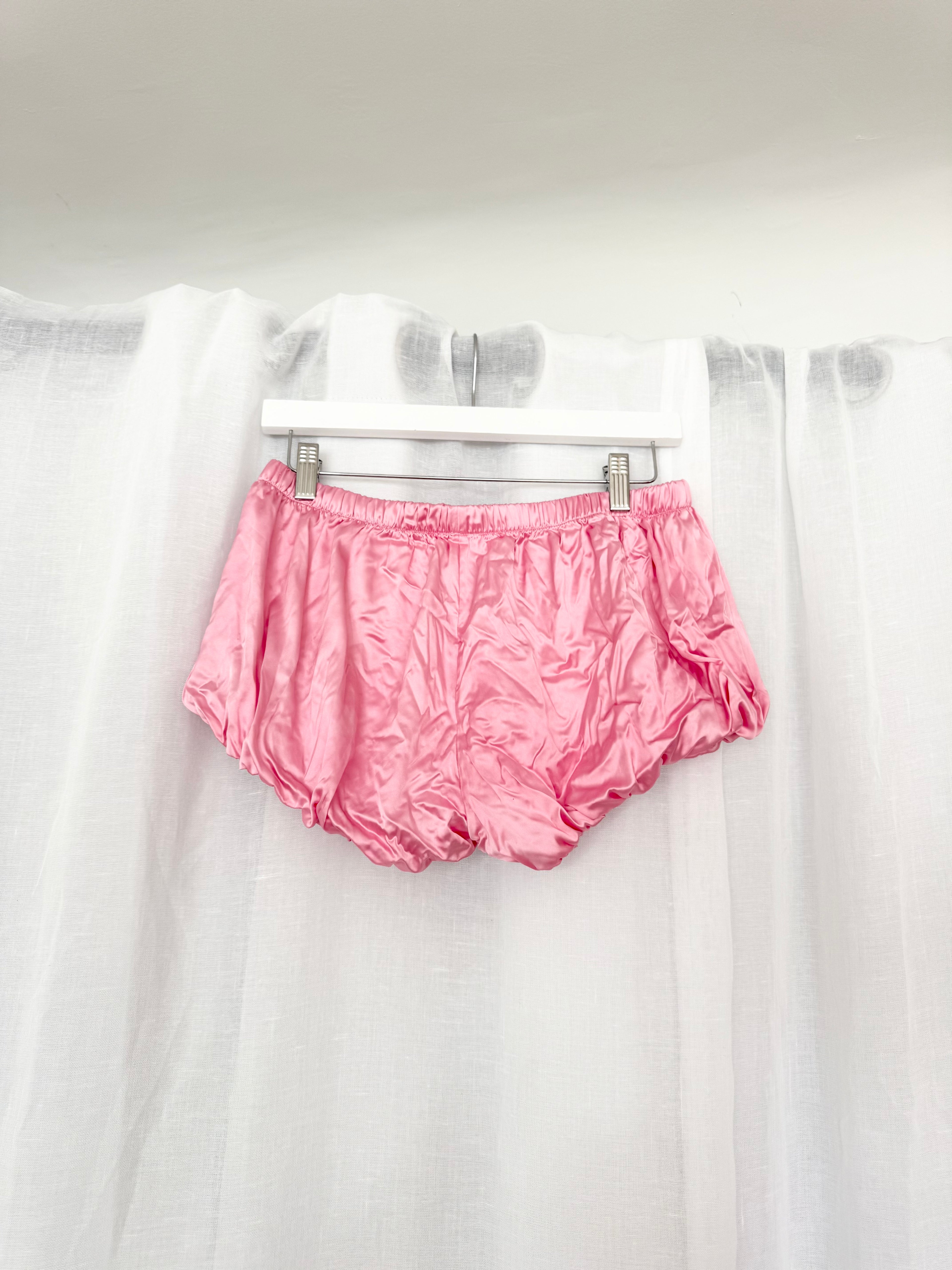 ✦ hand dyed satin bubble shorts