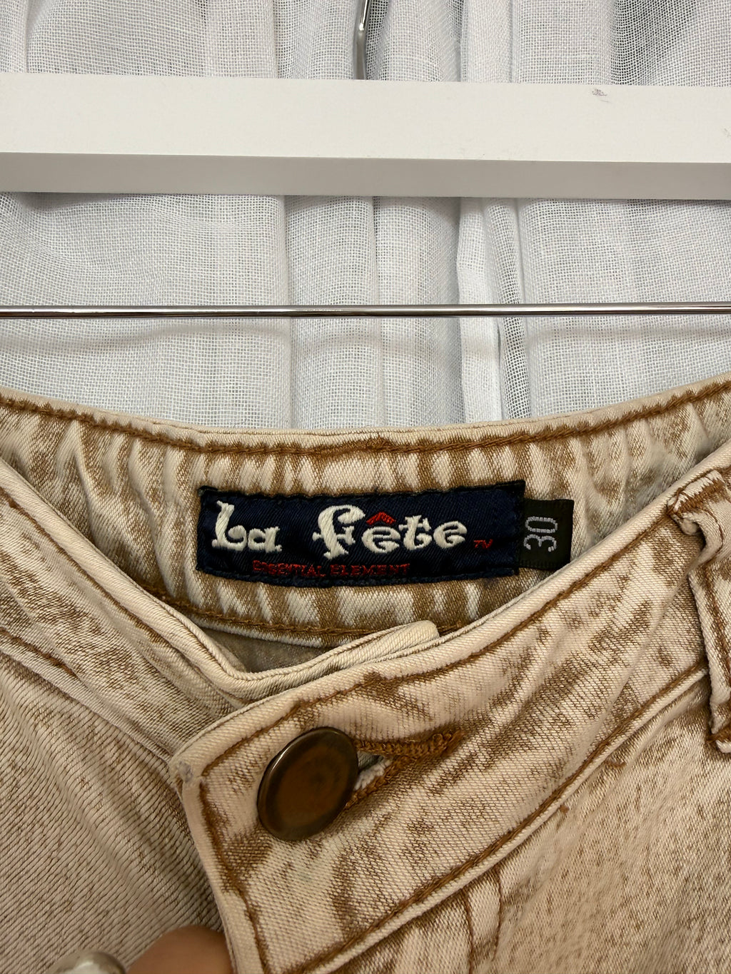 ✿⋆ 90s painted low-rise bootcut jeans (30") ⋆✿