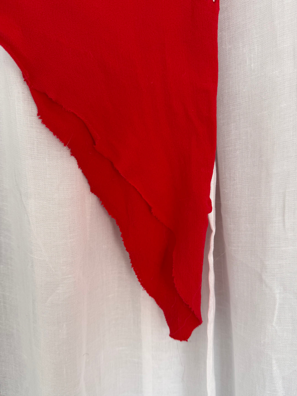 ❤️🔥 red sheer cutout upcycled mini dress ❤️🔥