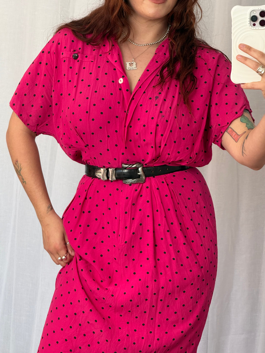 ✦ 𓆩⟡𓆪 black croc leather western belt ⟡𓆩✦  V