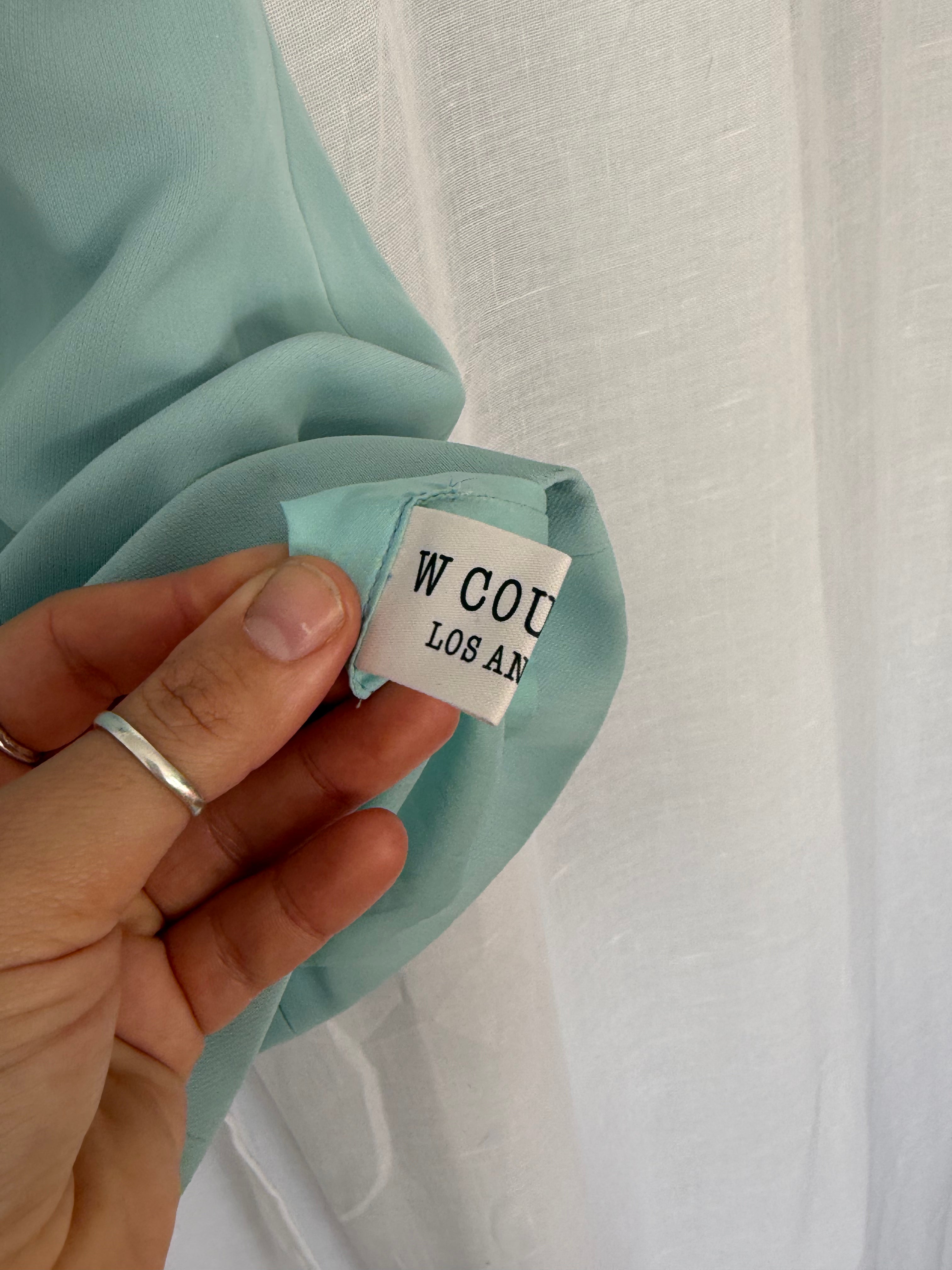 baby blue rhinestone bow mini dress