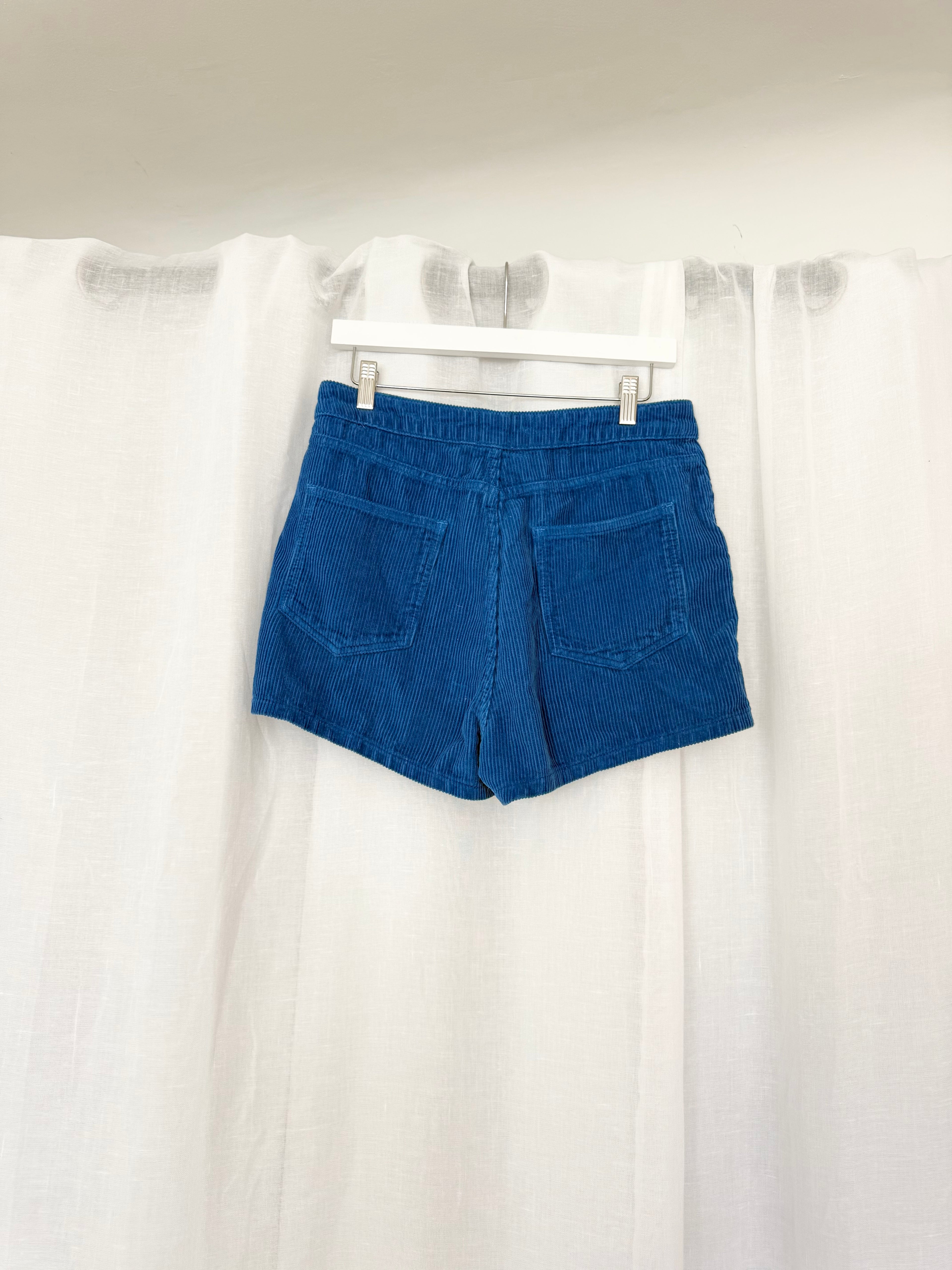 ✿ blue corduroy dolphin shorts retro cotton hot shorts ♡