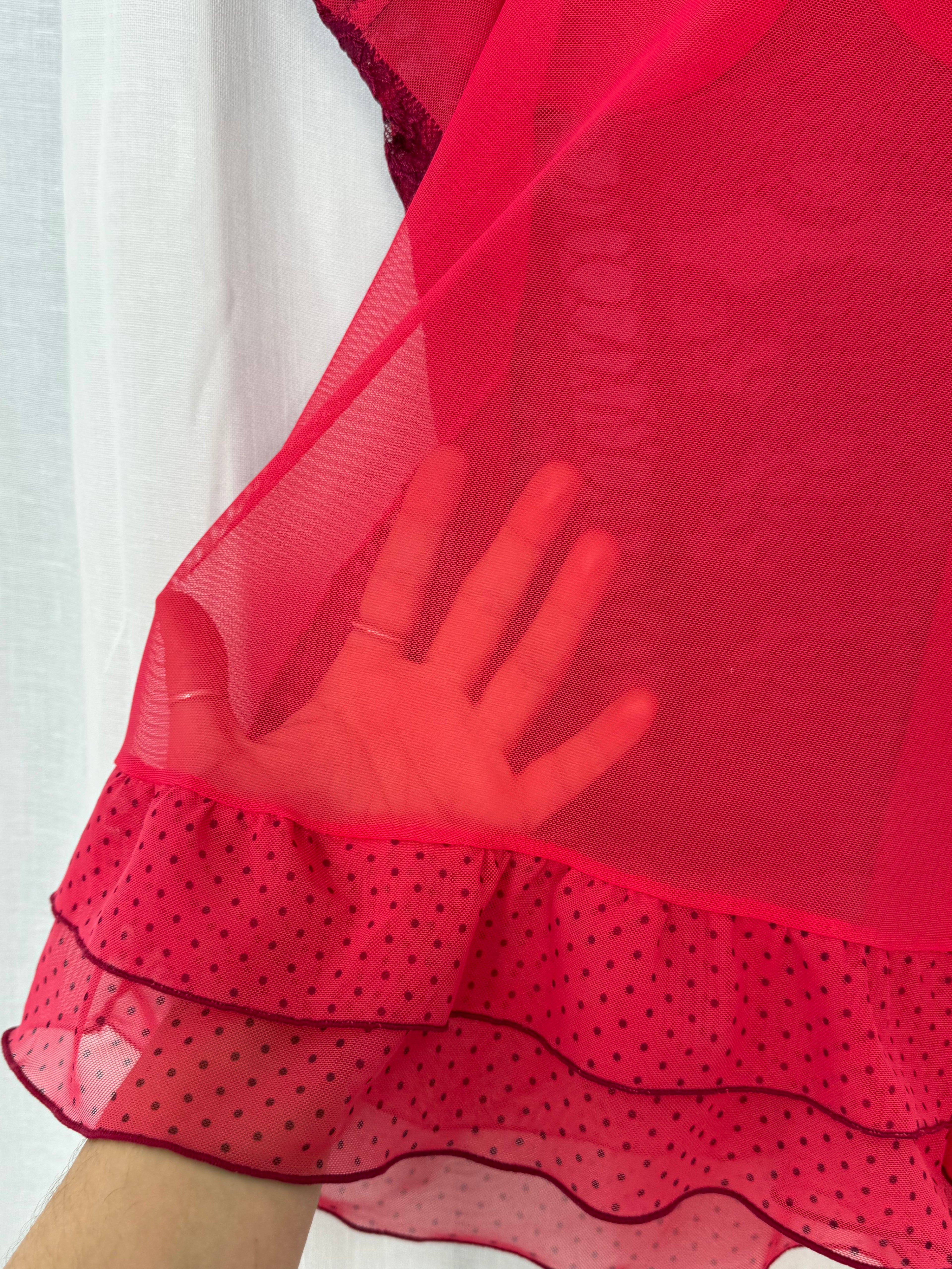 ✦ Vintage Y2K Lace &amp; Mesh Lingerie Slip Dress ✦