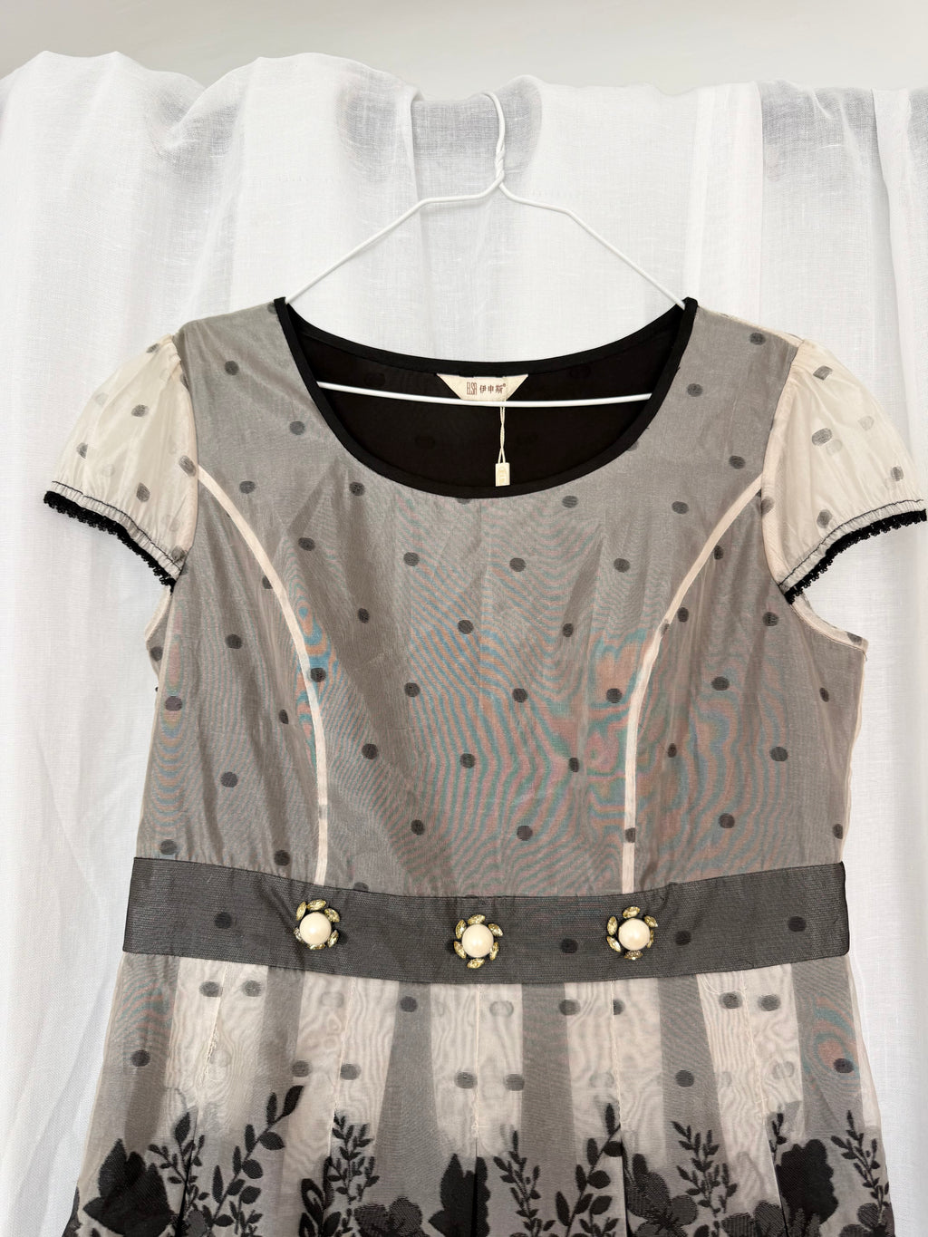 ✦ sheer polka dot babydoll party dress ✦