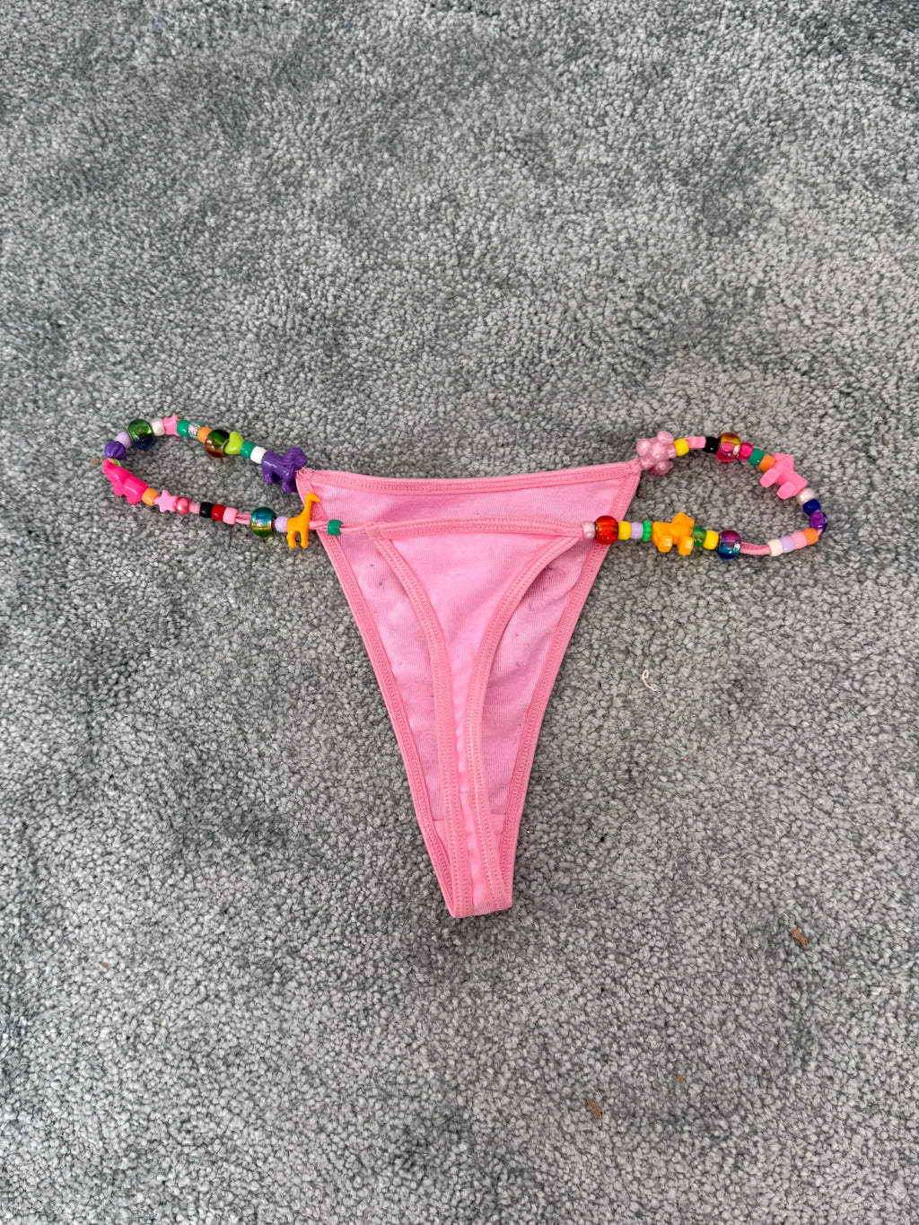 ✿ ✧ ✿ UP-CYCLED BEADED THONG ✿ ✧ ✿