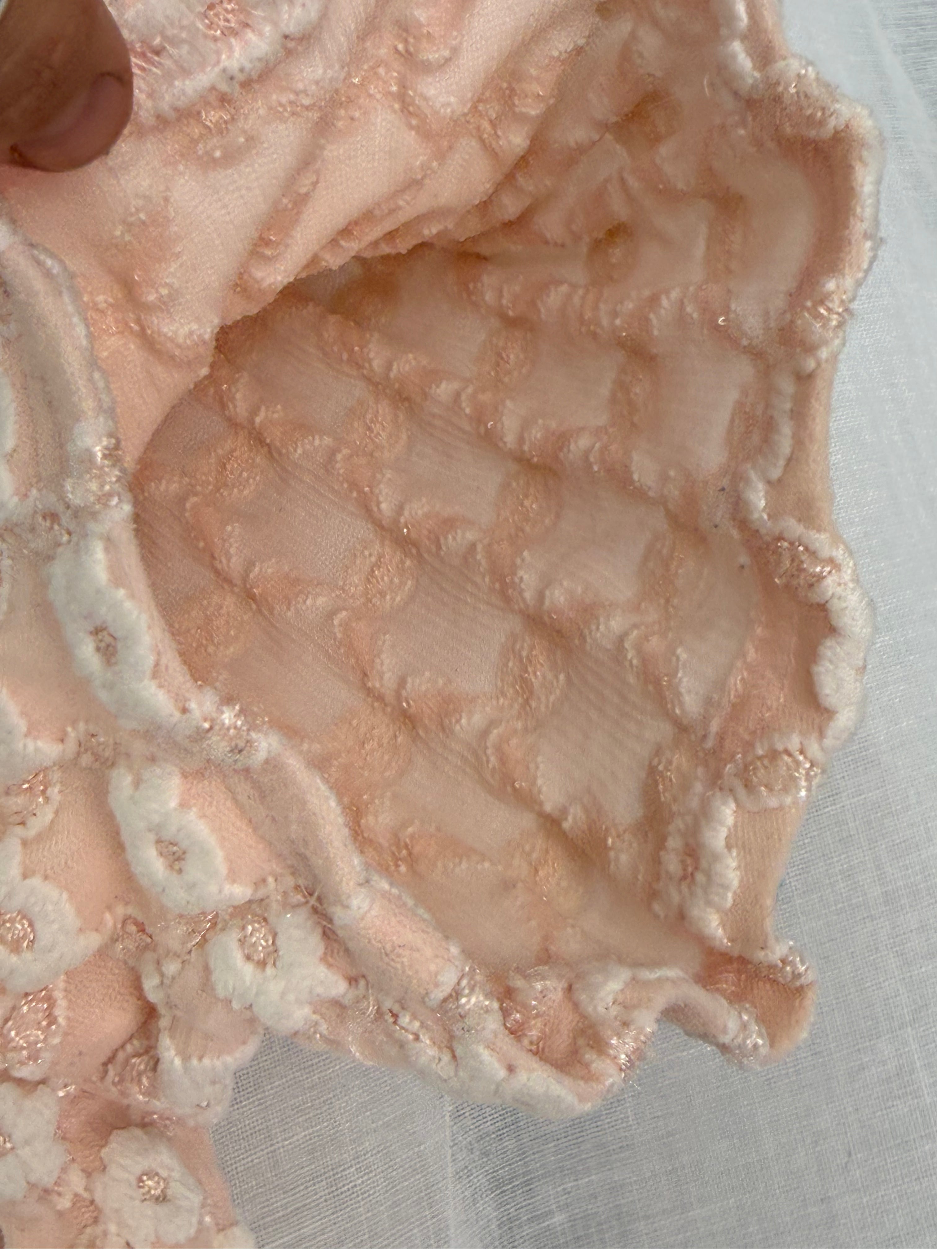 flocked floral top