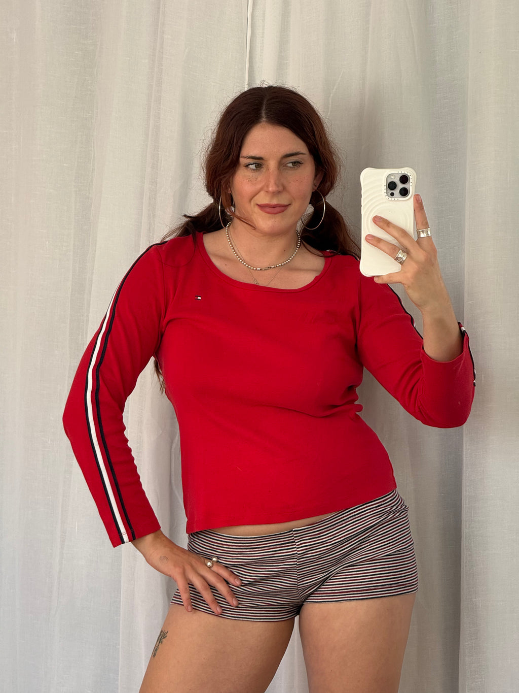 tommy hilfiger Y2K ribbed long sleeve top ❤️