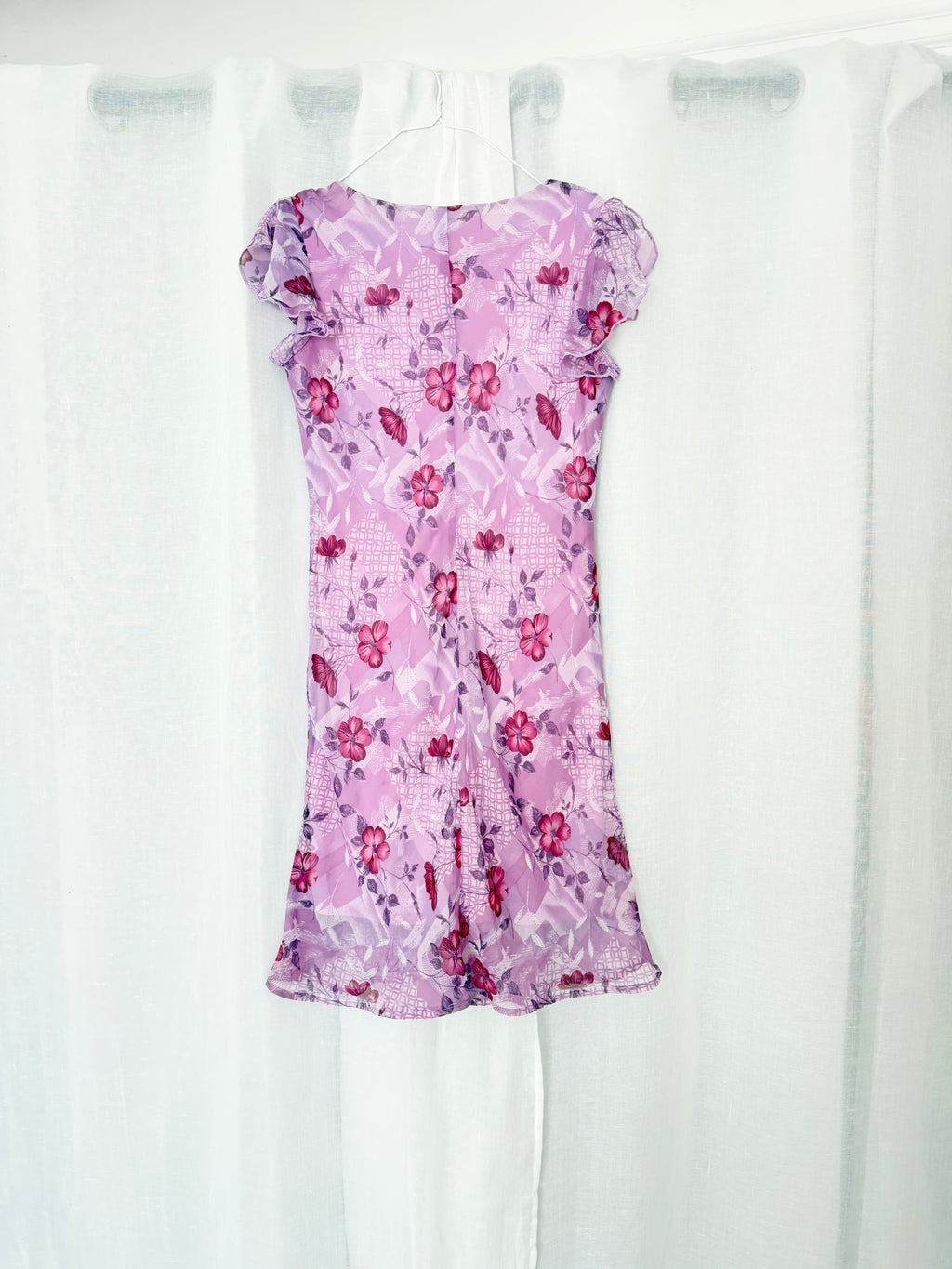 ✧ fairy floral mesh mini dress