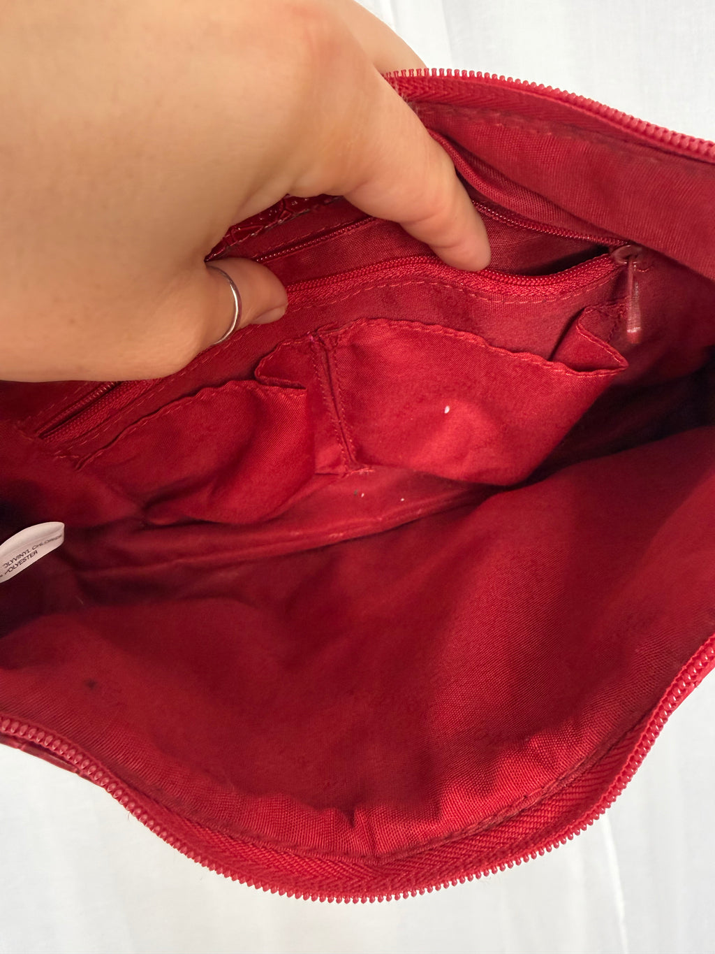 ✧ cherry red croc shoulder bag